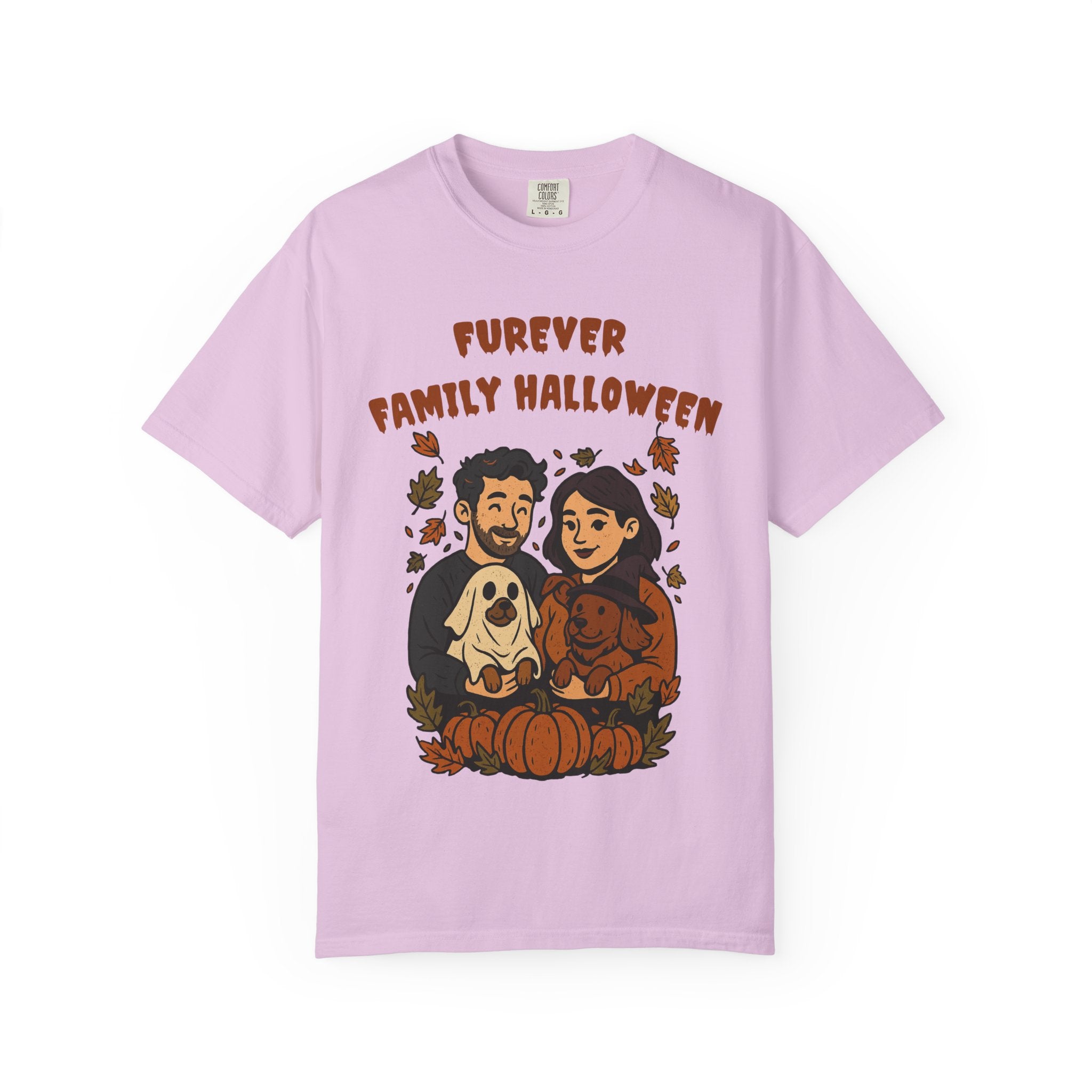 Furever Family Halloween Shirt – Couple Dog Lover Halloween Tee | Pet Family Graphic Shirt