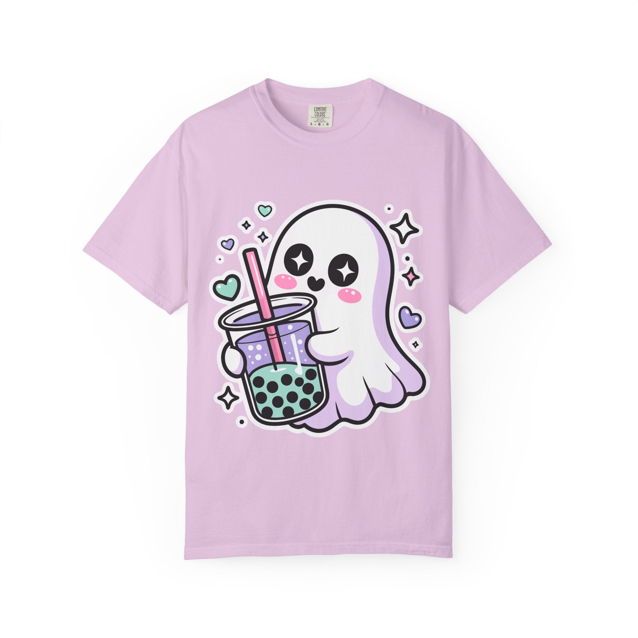 Cute Ghost Boba Tea T-Shirt – Kawaii Ghost Bubble Tea Shirt | Funny Spooky Cute Graphic Tee