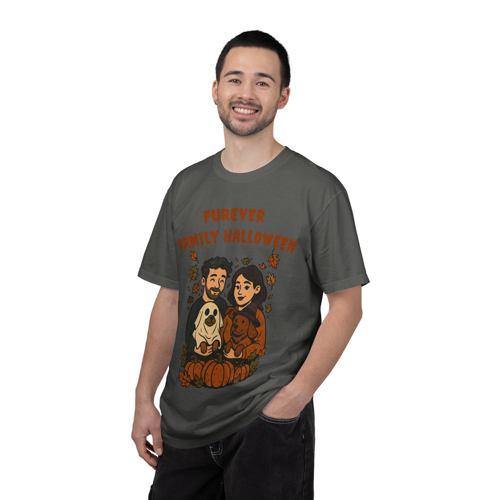 Furever Family Halloween Shirt – Couple Dog Lover Halloween Tee | Pet Family Graphic Shirt