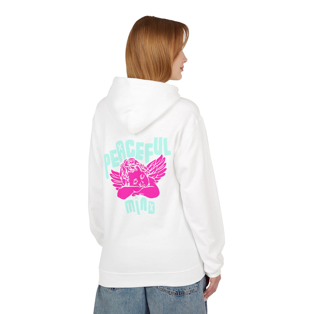 Retro Angel Graphic Hoodie – Pastel Aesthetic Unisex Hoodie | Cute Angel Hoodie | Bella Canvas 3001 Streetwear