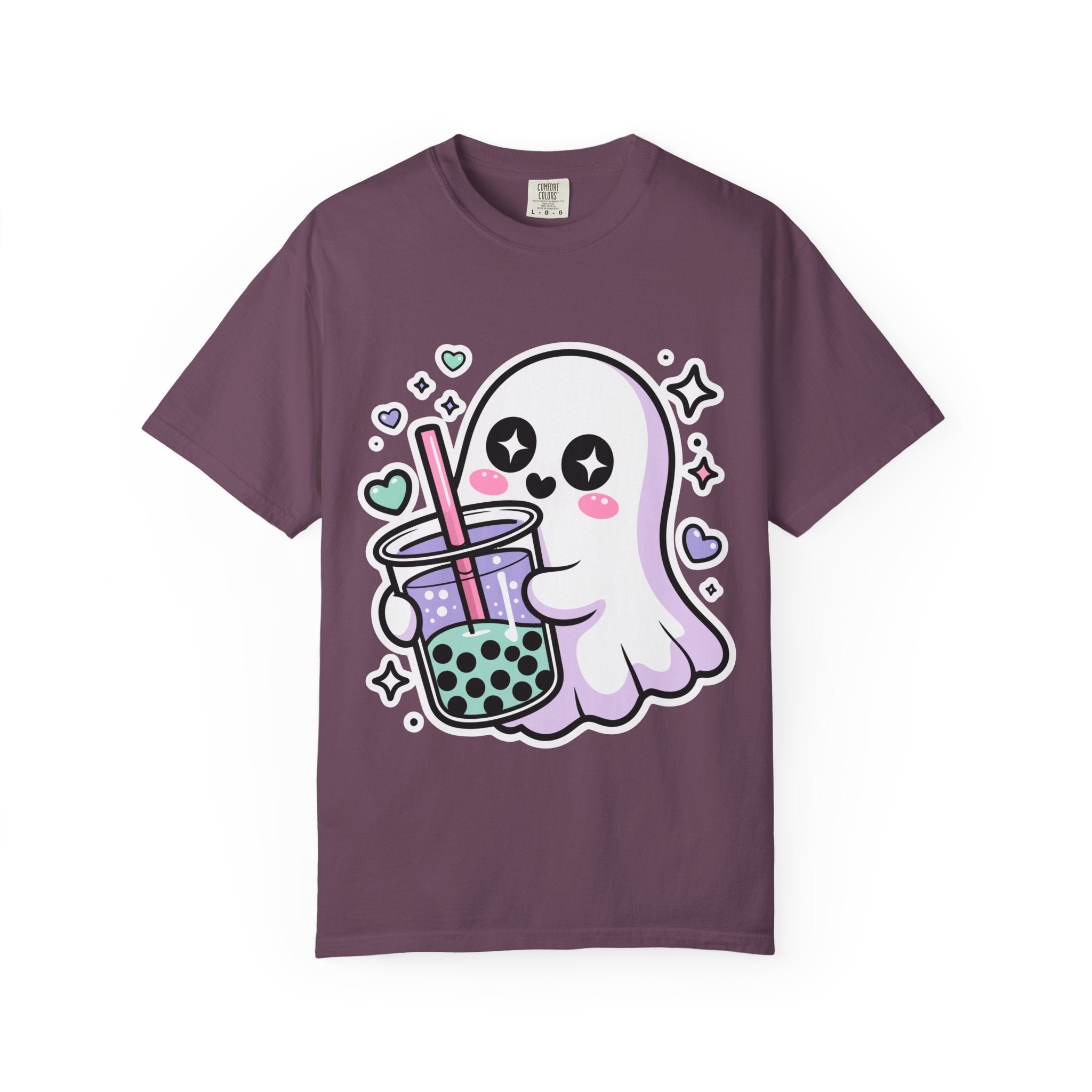 Cute Ghost Boba Tea T-Shirt – Kawaii Ghost Bubble Tea Shirt | Funny Spooky Cute Graphic Tee