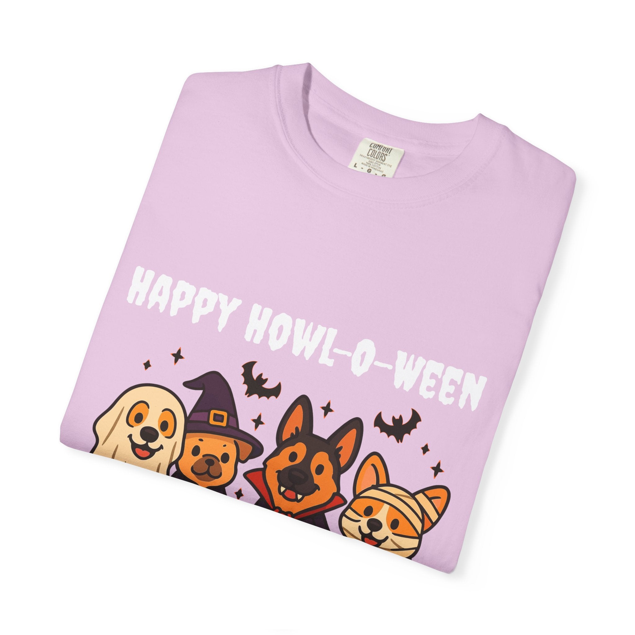 Funny Dog Halloween Shirt – Happy Howl-O-Ween Dog Costume Graphic Tee | Cute Dog Halloween Party Shirt