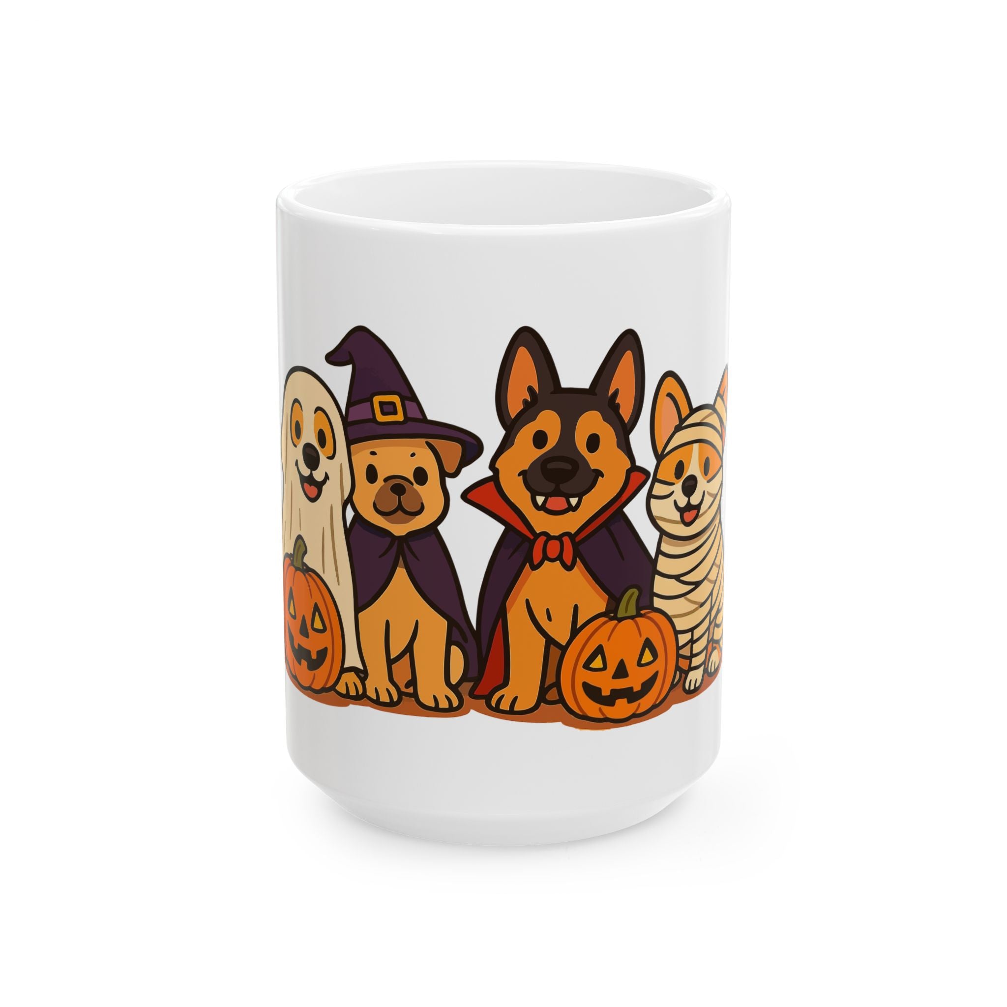 Funny Dog Halloween Mug – Happy Howl-O-Ween Dog Costume Coffee Cup | Dog Lover Halloween Gift