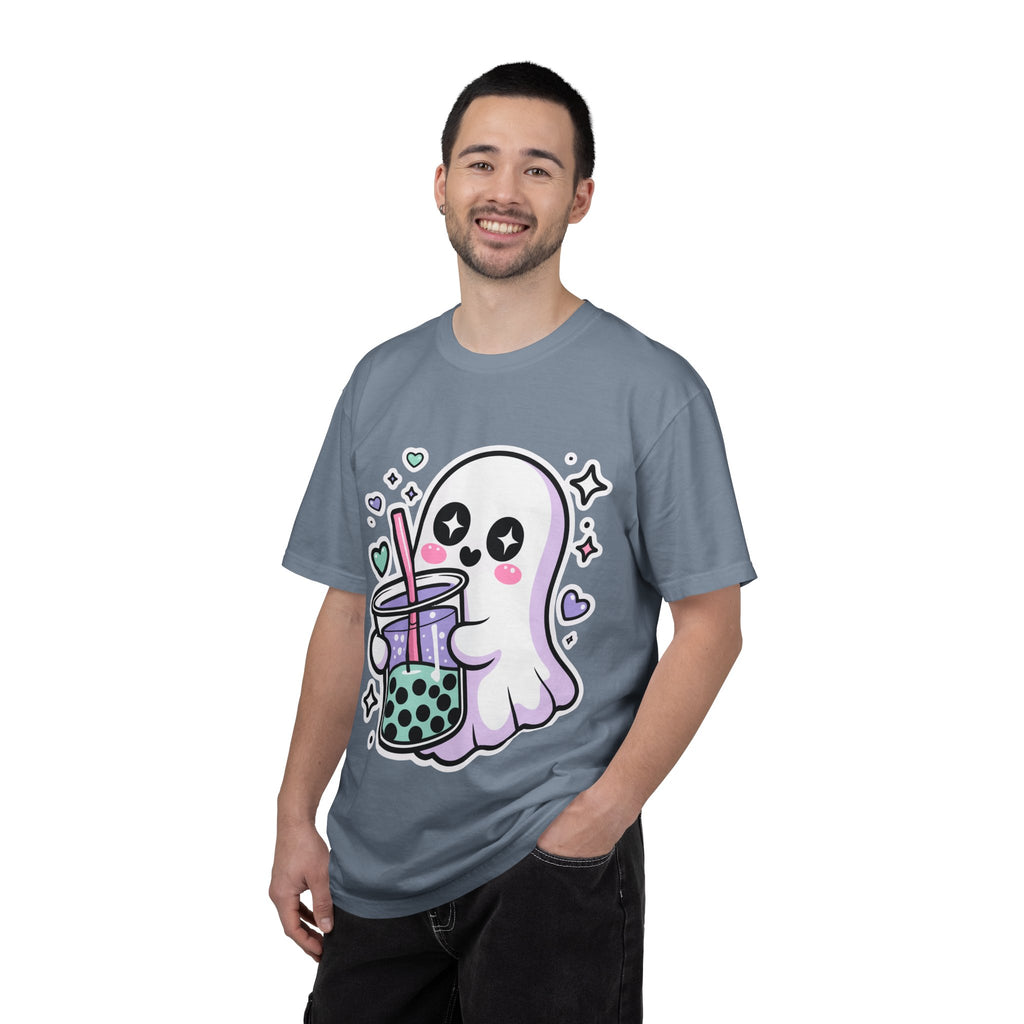 Cute Ghost Boba Tea T-Shirt – Kawaii Ghost Bubble Tea Shirt | Funny Spooky Cute Graphic Tee