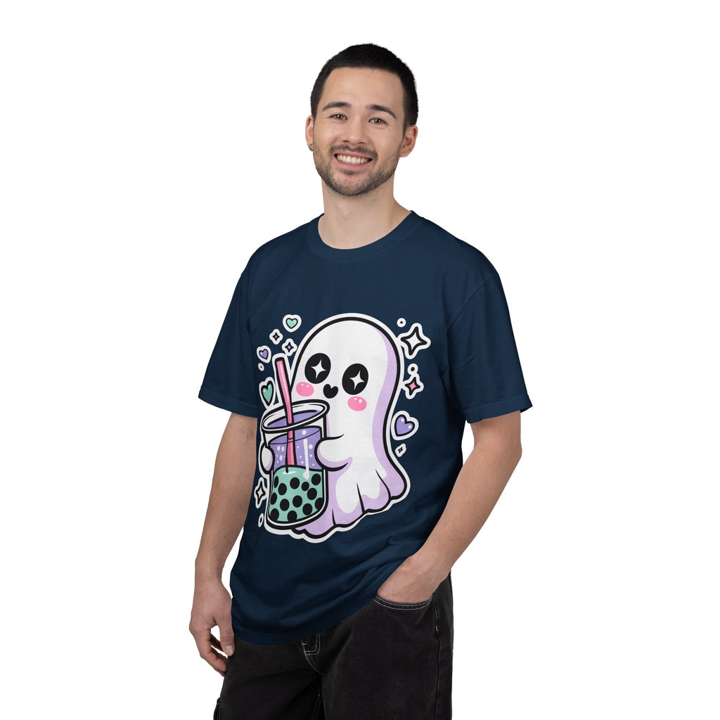 Cute Ghost Boba Tea T-Shirt – Kawaii Ghost Bubble Tea Shirt | Funny Spooky Cute Graphic Tee