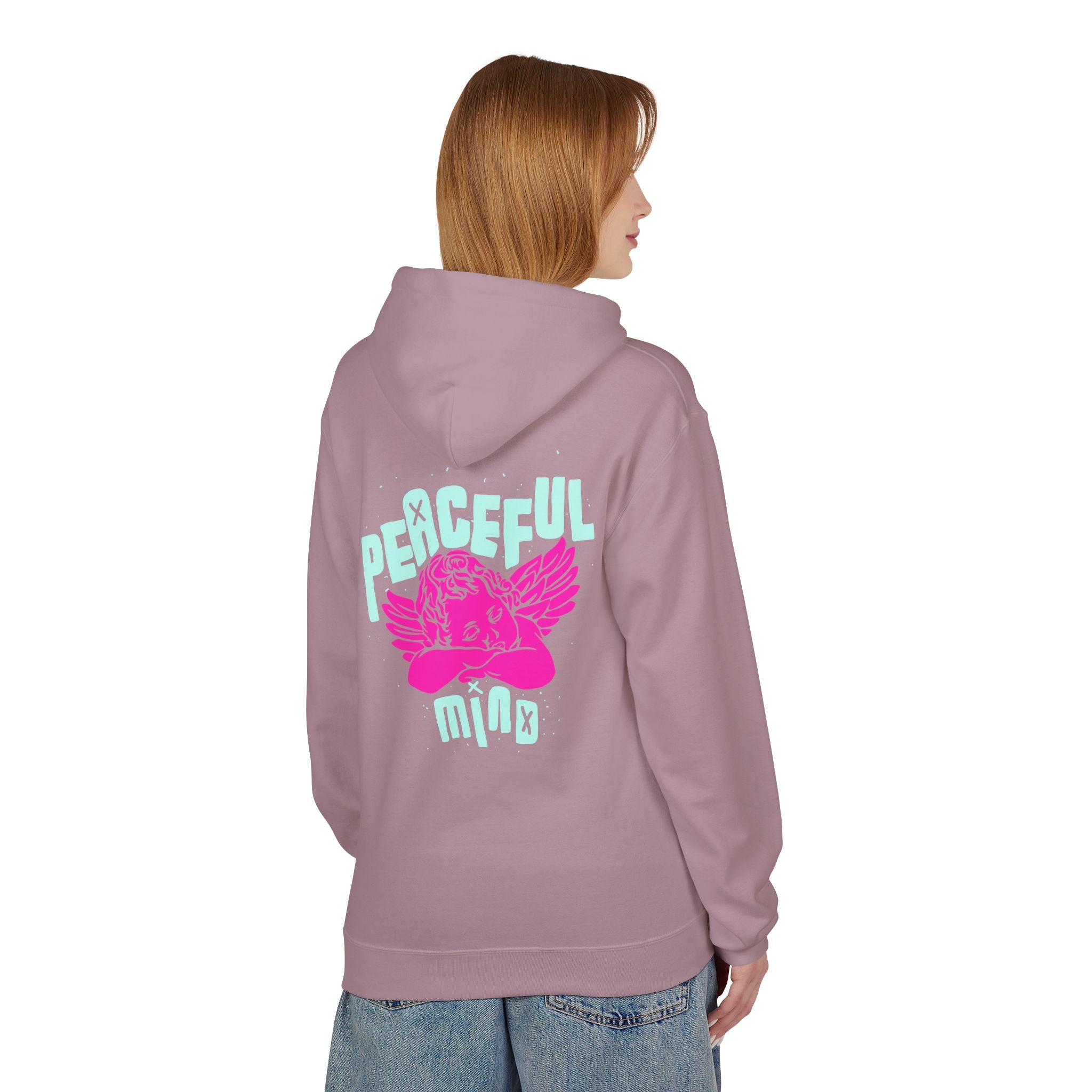 Retro Angel Graphic Hoodie – Pastel Aesthetic Unisex Hoodie | Cute Angel Hoodie | Bella Canvas 3001 Streetwear