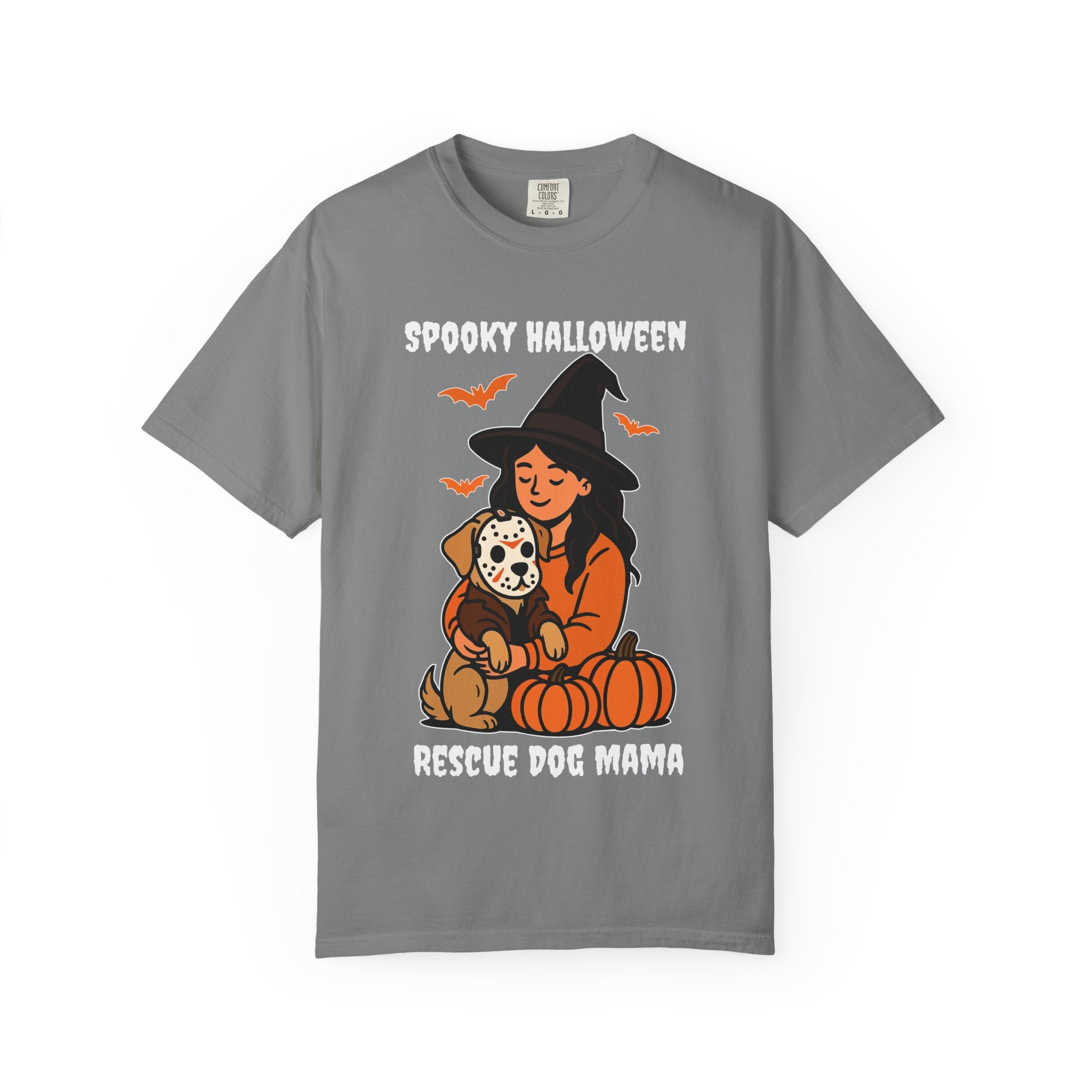 Spooky Rescue Dog Mom Shirt – Halloween Witch Dog Lover Tee | Funny Rescue Dog Mom Gift