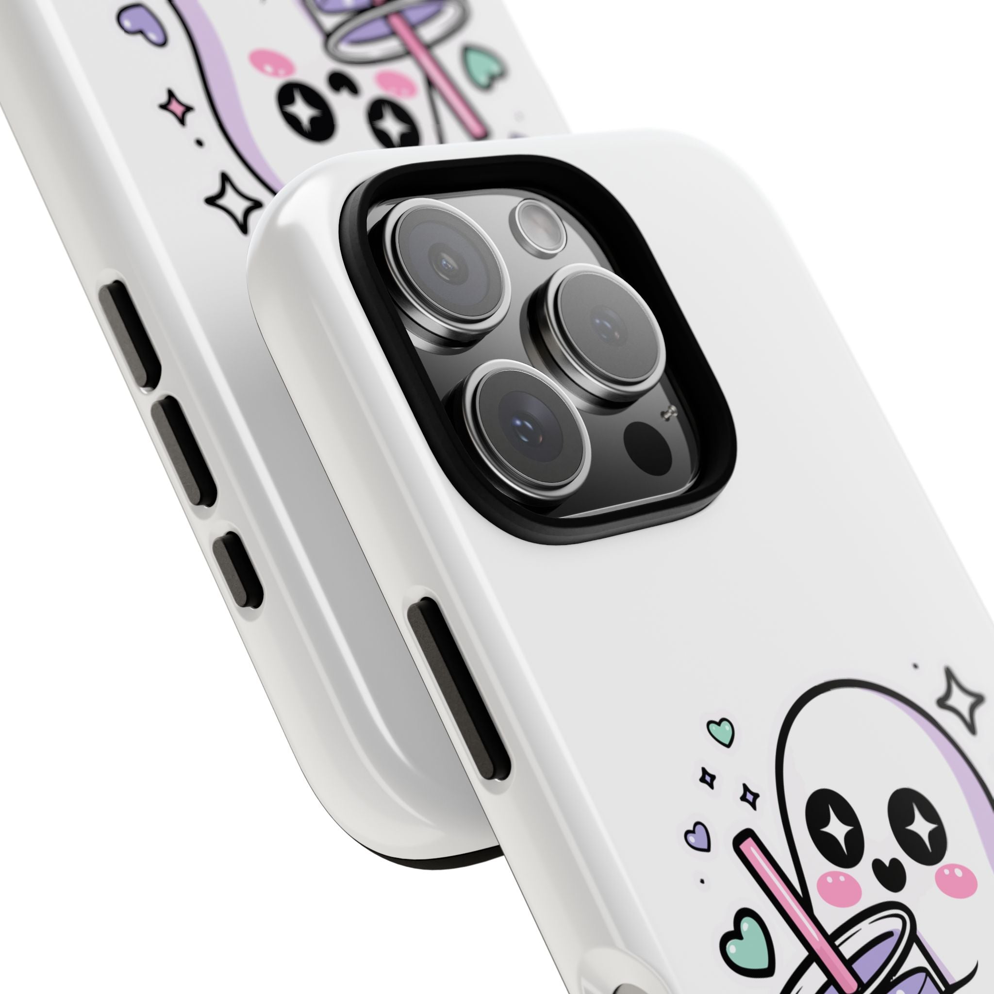 Cute Ghost Boba Phone Case – Kawaii Bubble Tea Ghost Cover | Spooky Cute Aesthetic Case