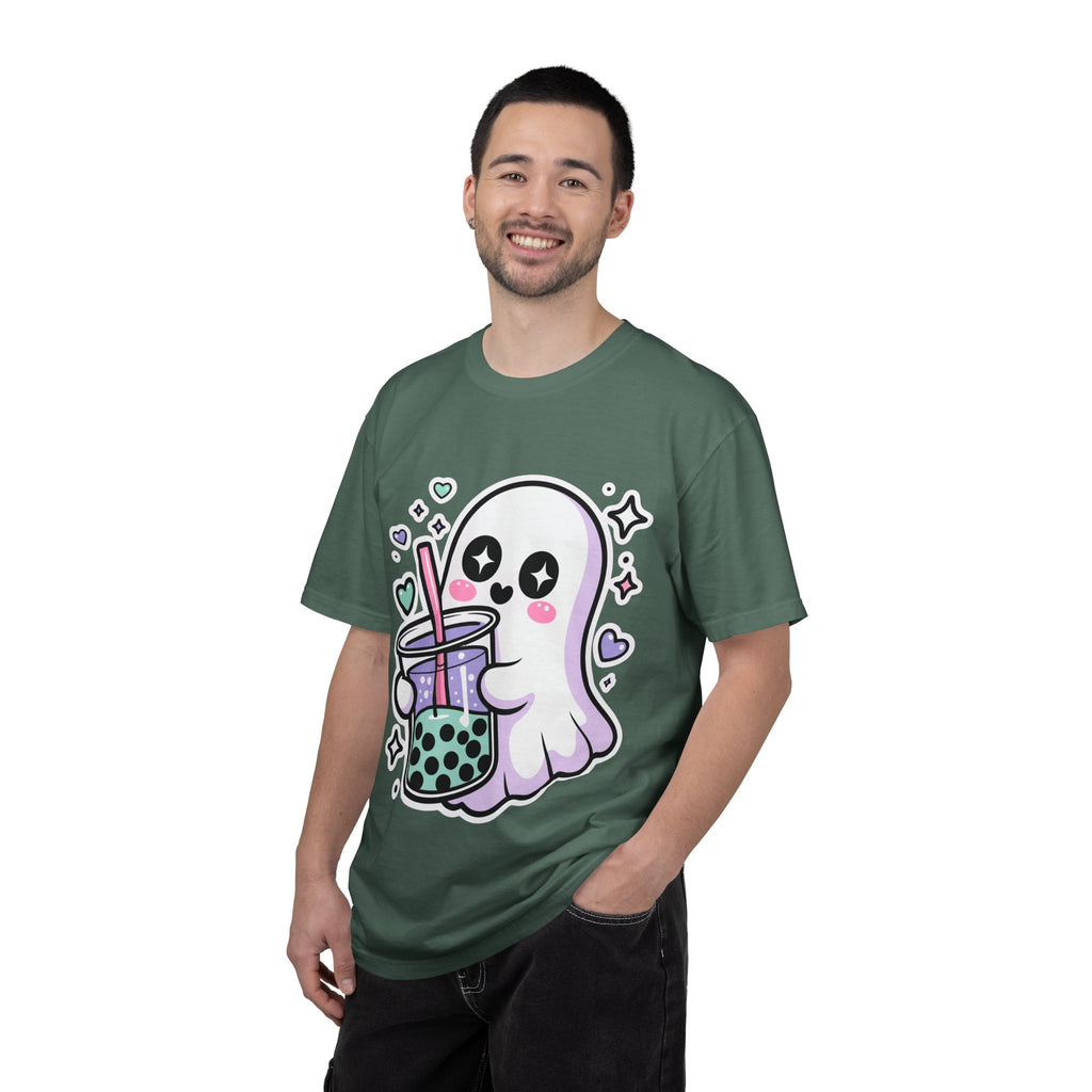 Cute Ghost Boba Tea T-Shirt – Kawaii Ghost Bubble Tea Shirt | Funny Spooky Cute Graphic Tee