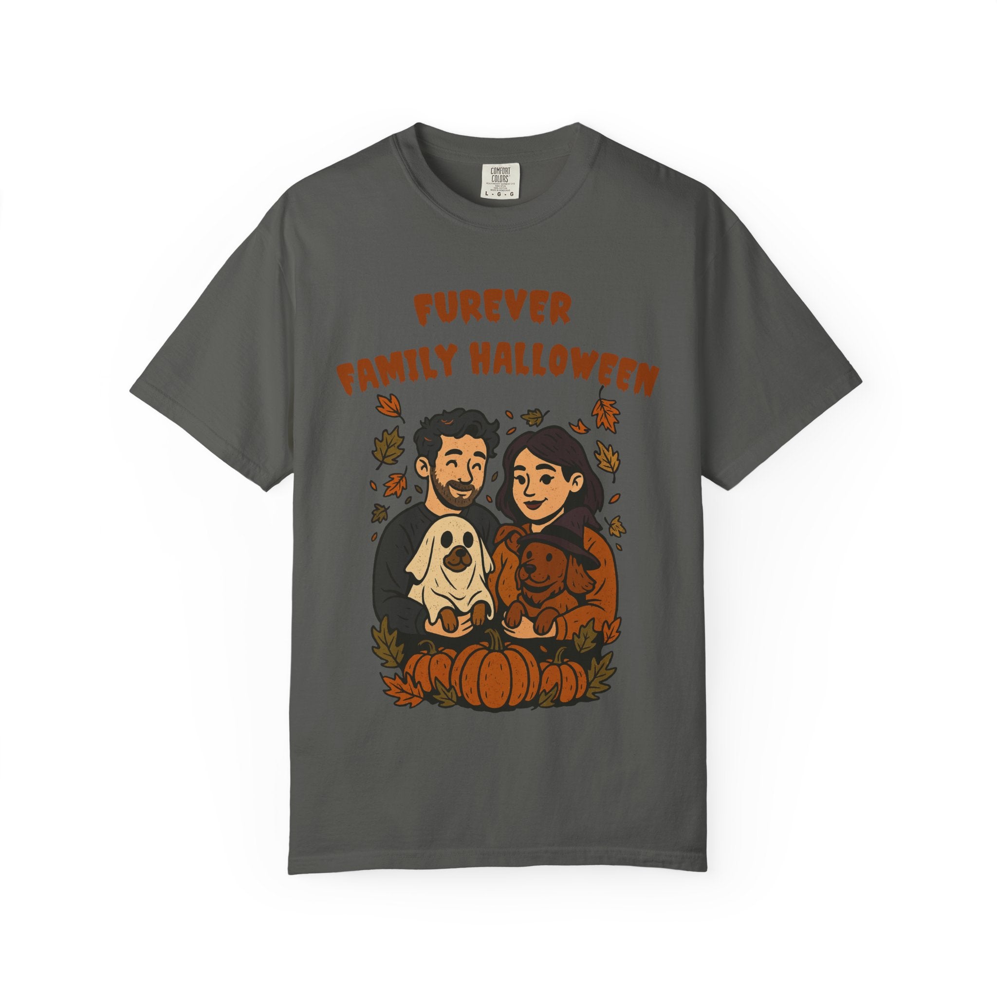 Furever Family Halloween Shirt – Couple Dog Lover Halloween Tee | Pet Family Graphic Shirt