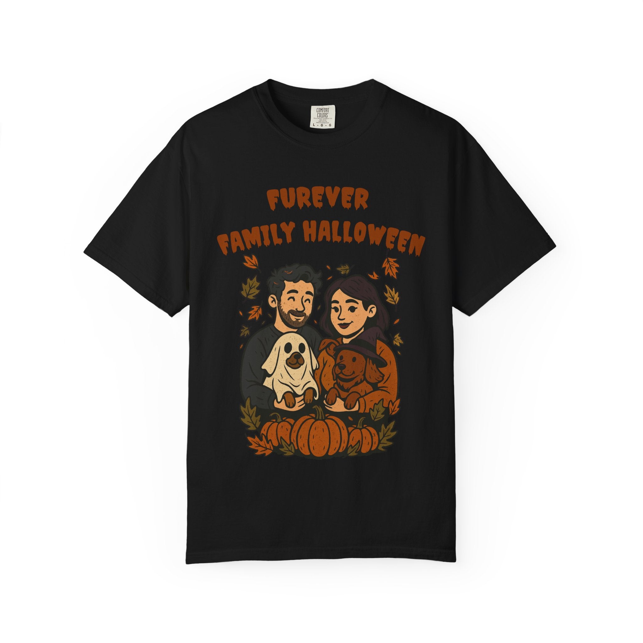 Furever Family Halloween Shirt – Couple Dog Lover Halloween Tee | Pet Family Graphic Shirt