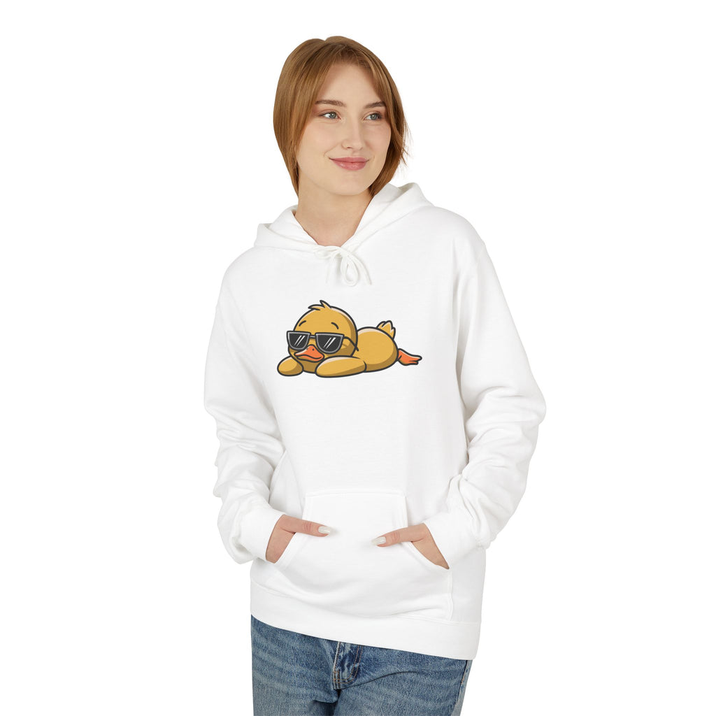 Funny Duck Graphic Hoodie – “Nope. Not Today.” Lazy Animal Meme wear | Cute Duck Illustration Hoodie | Aesthetic Streetwear