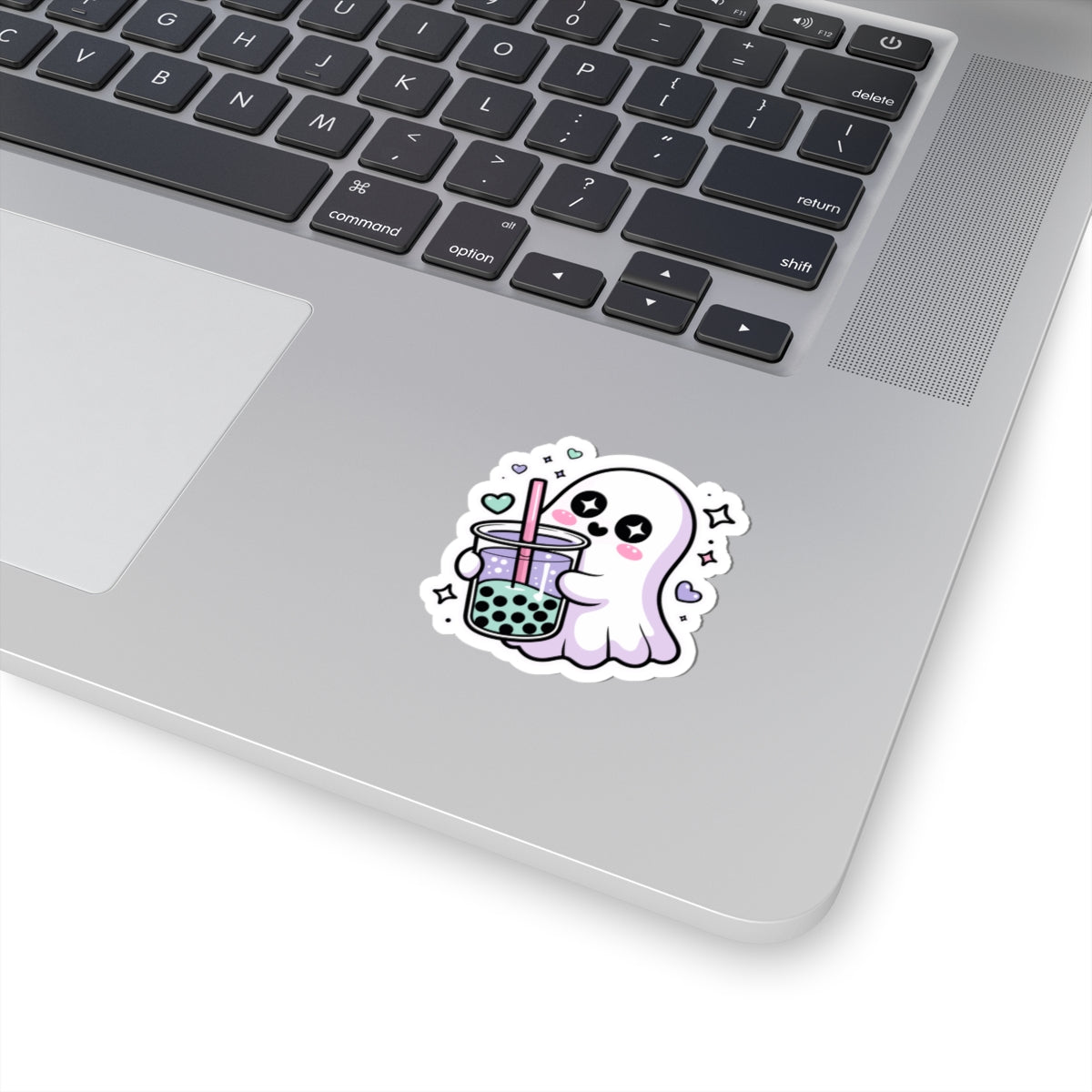 Cute Ghost Boba Sticker – Kawaii Bubble Tea Ghost Vinyl Decal | Spooky Cute Aesthetic