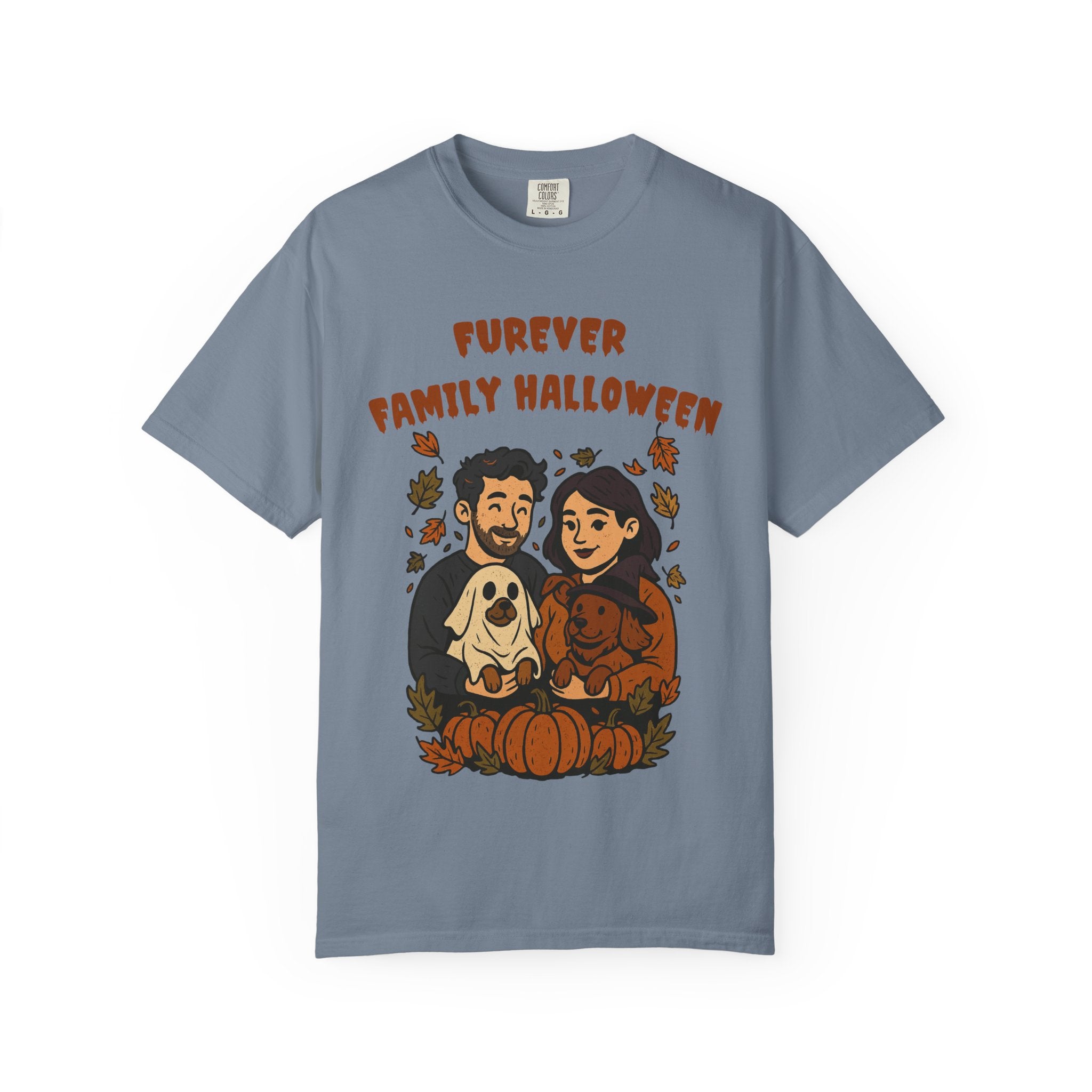 Furever Family Halloween Shirt – Couple Dog Lover Halloween Tee | Pet Family Graphic Shirt