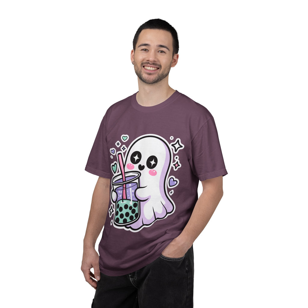 Cute Ghost Boba Tea T-Shirt – Kawaii Ghost Bubble Tea Shirt | Funny Spooky Cute Graphic Tee