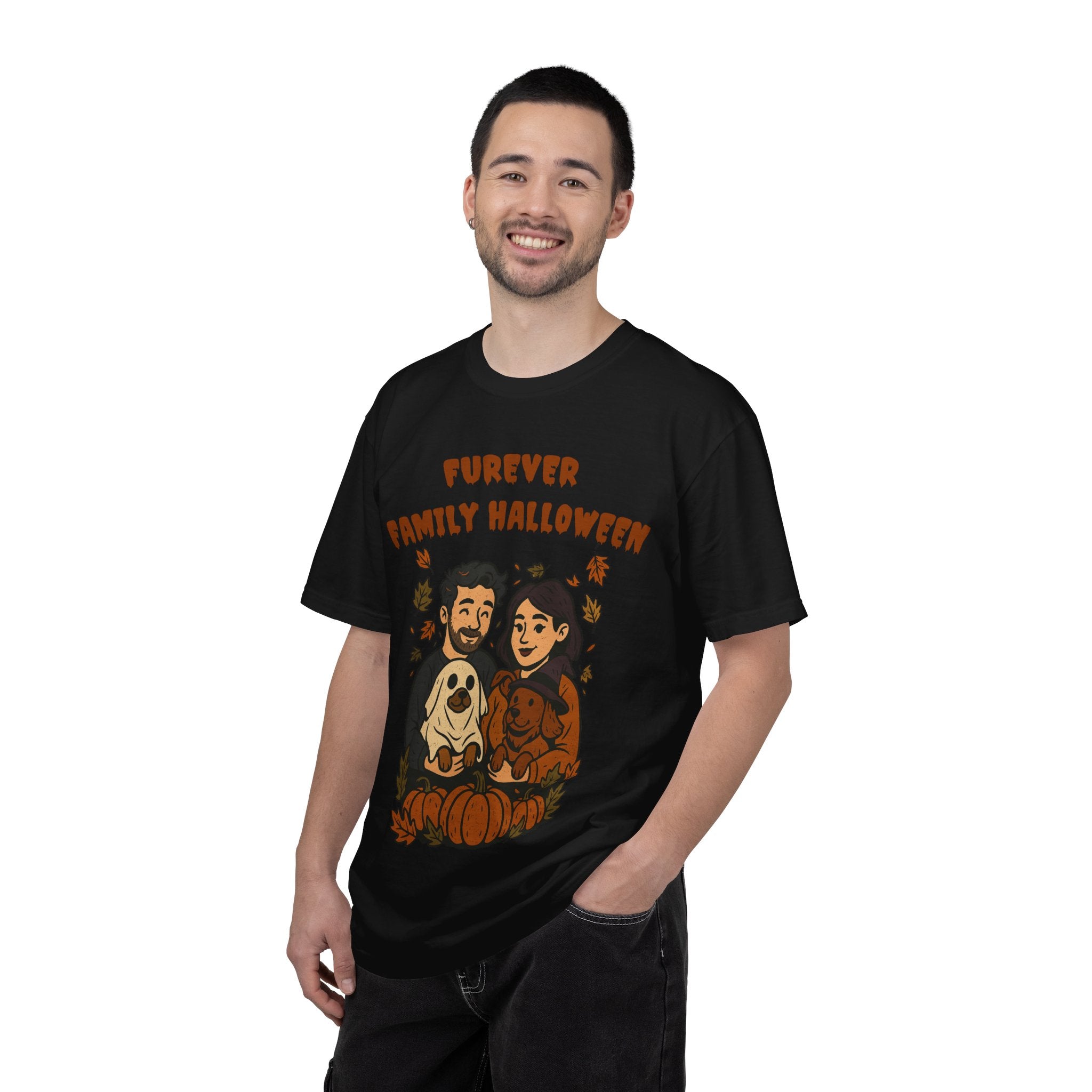 Furever Family Halloween Shirt – Couple Dog Lover Halloween Tee | Pet Family Graphic Shirt
