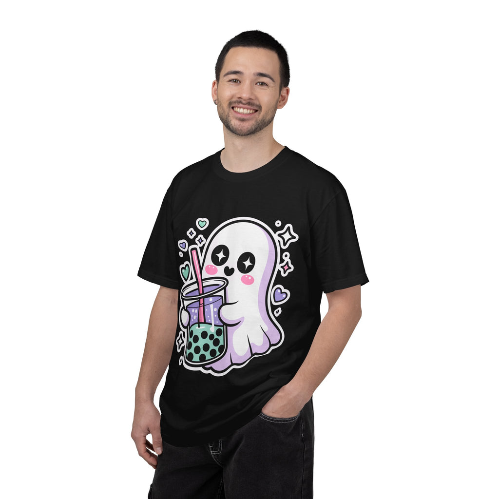 Cute Ghost Boba Tea T-Shirt – Kawaii Ghost Bubble Tea Shirt | Funny Spooky Cute Graphic Tee