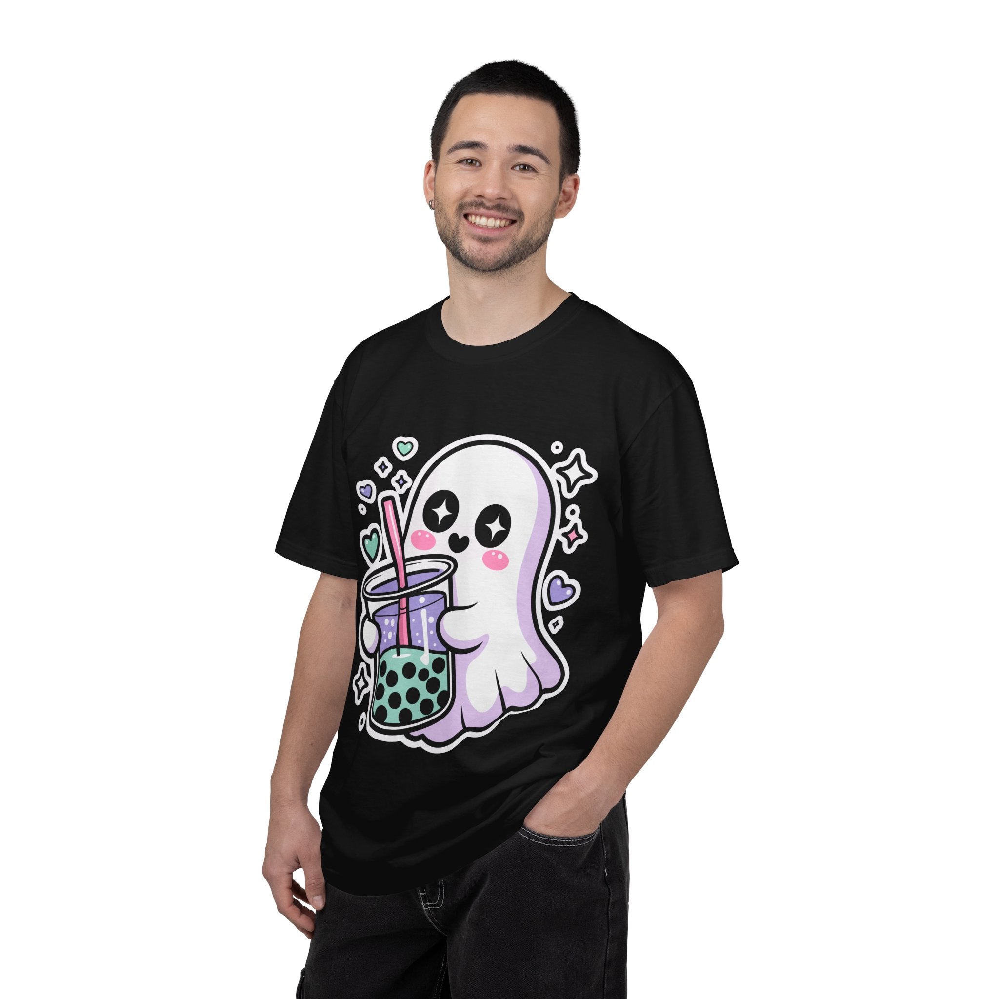 Cute Ghost Boba Tea T-Shirt – Kawaii Ghost Bubble Tea Shirt | Funny Spooky Cute Graphic Tee
