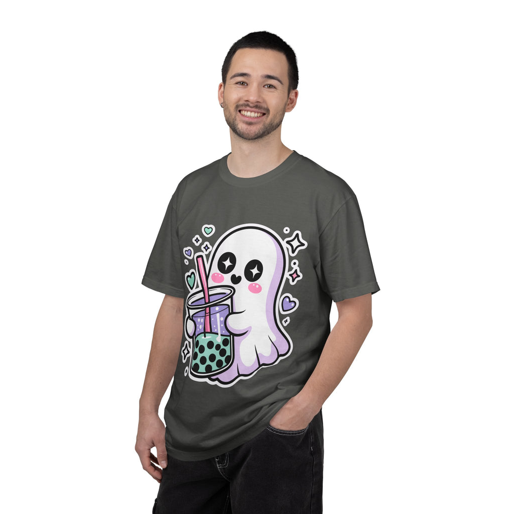 Cute Ghost Boba Tea T-Shirt – Kawaii Ghost Bubble Tea Shirt | Funny Spooky Cute Graphic Tee