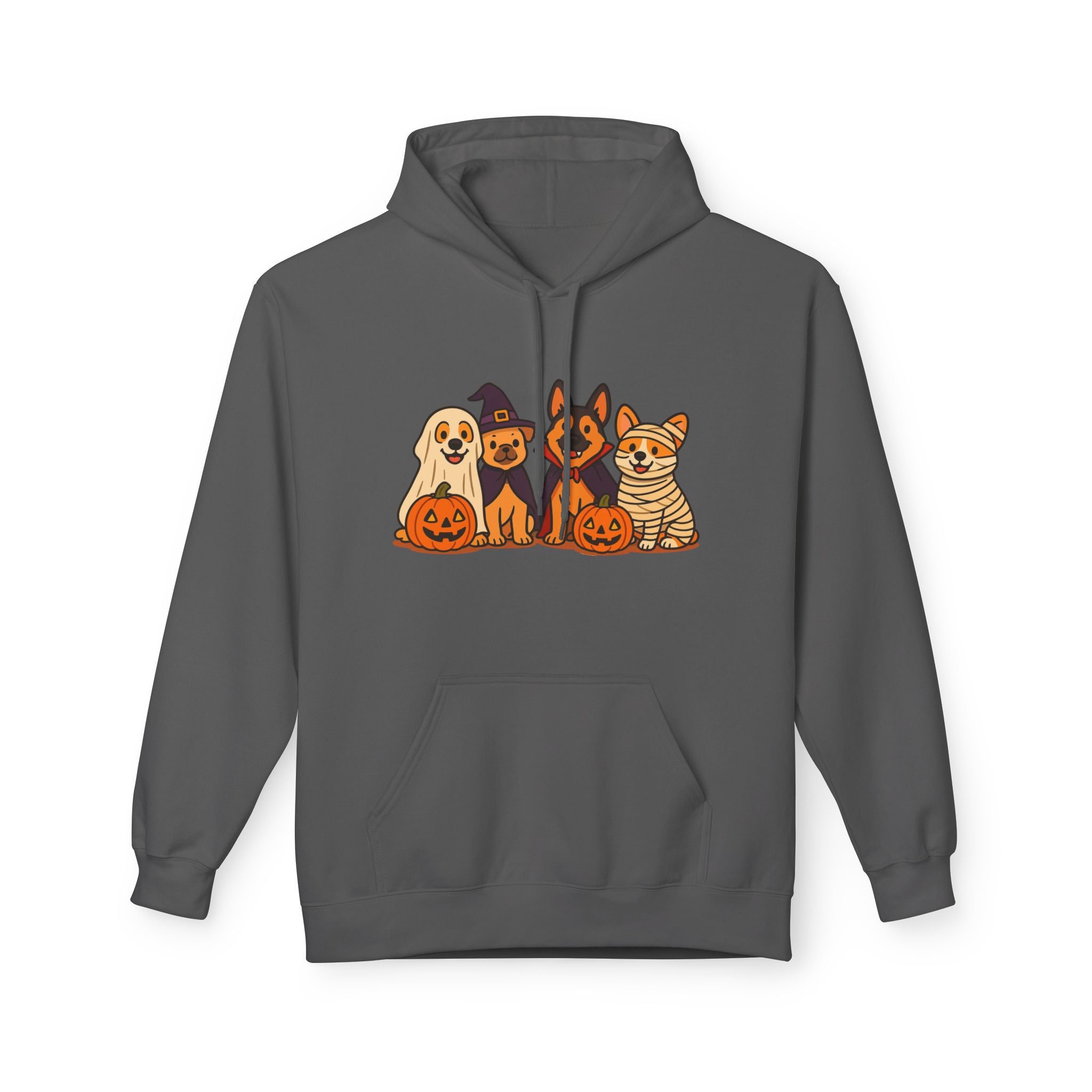 Halloween Pets Hoodie — Cute Dogs & Cat with Pumpkins