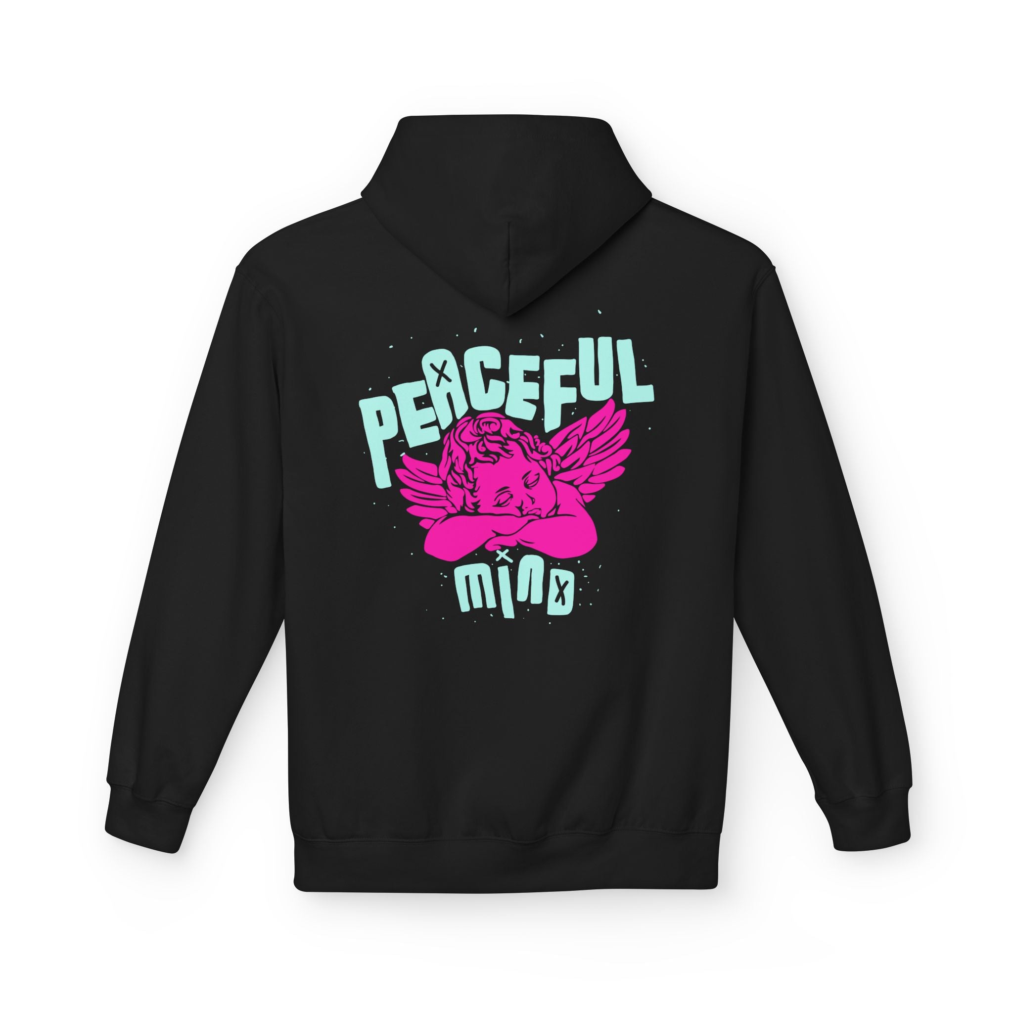 Retro Angel Graphic Hoodie – Pastel Aesthetic Unisex Hoodie | Cute Angel Hoodie | Bella Canvas 3001 Streetwear