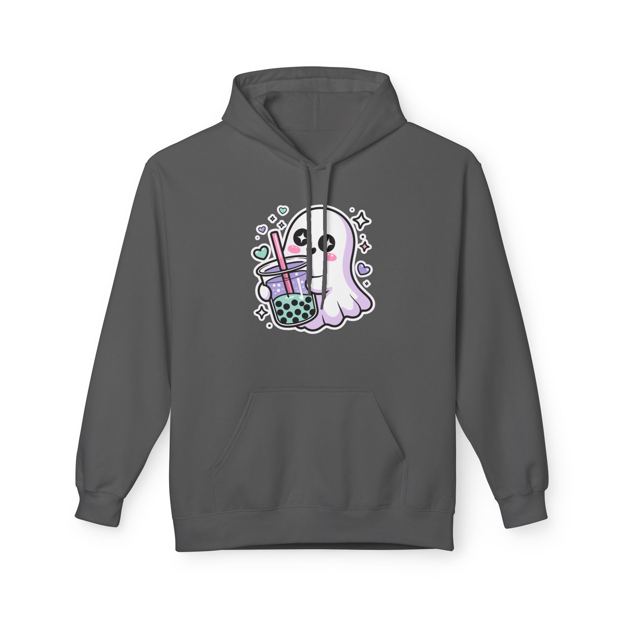 Cute Ghost Boba Tea Hoodie – Kawaii Ghost Bubble Tea Hoodie | Funny Spooky Cute Graphic Hoodie