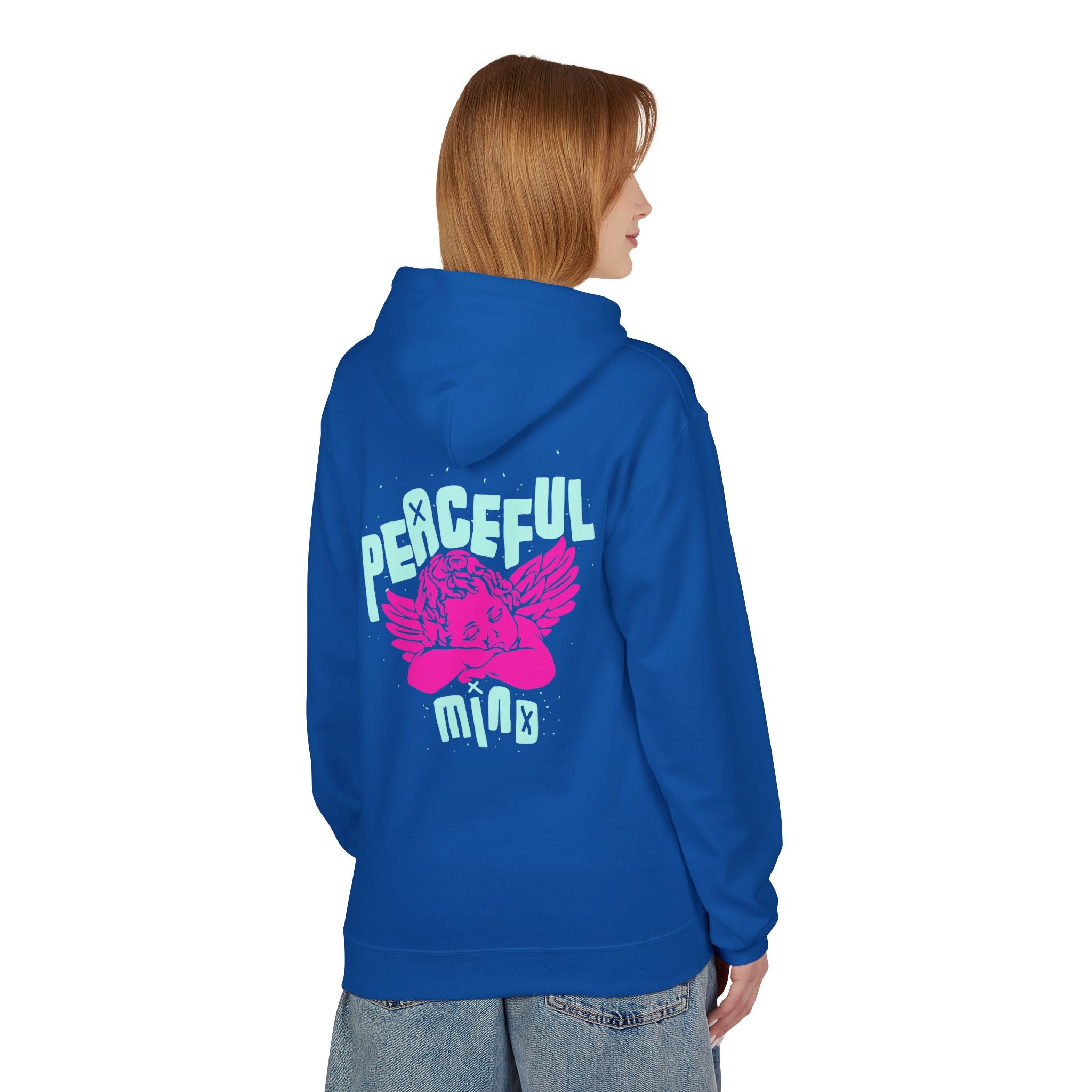Retro Angel Graphic Hoodie – Pastel Aesthetic Unisex Hoodie | Cute Angel Hoodie | Bella Canvas 3001 Streetwear
