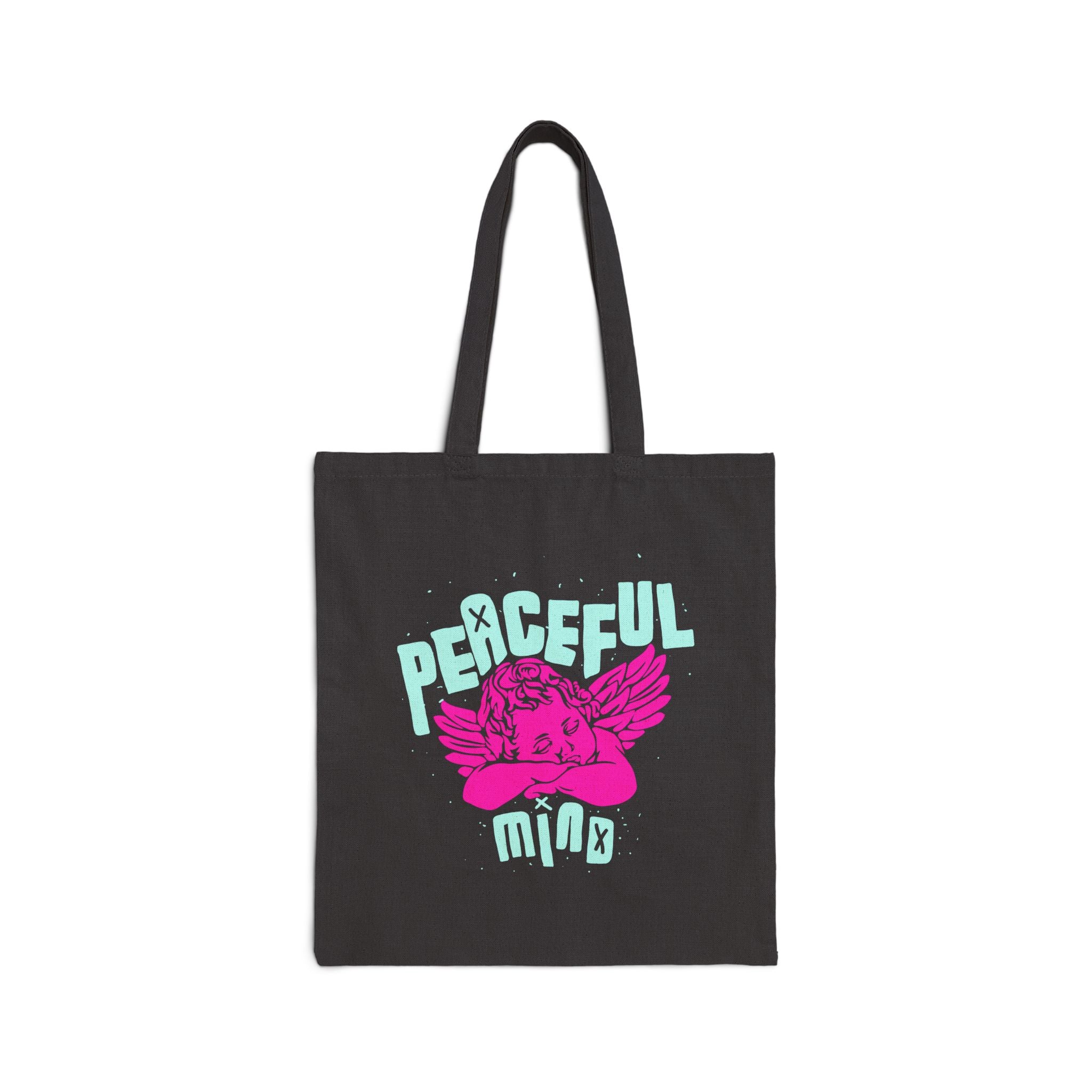 Retro Angel Tote Bag – Pastel Aesthetic Angelcore Canvas Tote | Cute Vintage Angel Shopping Bag