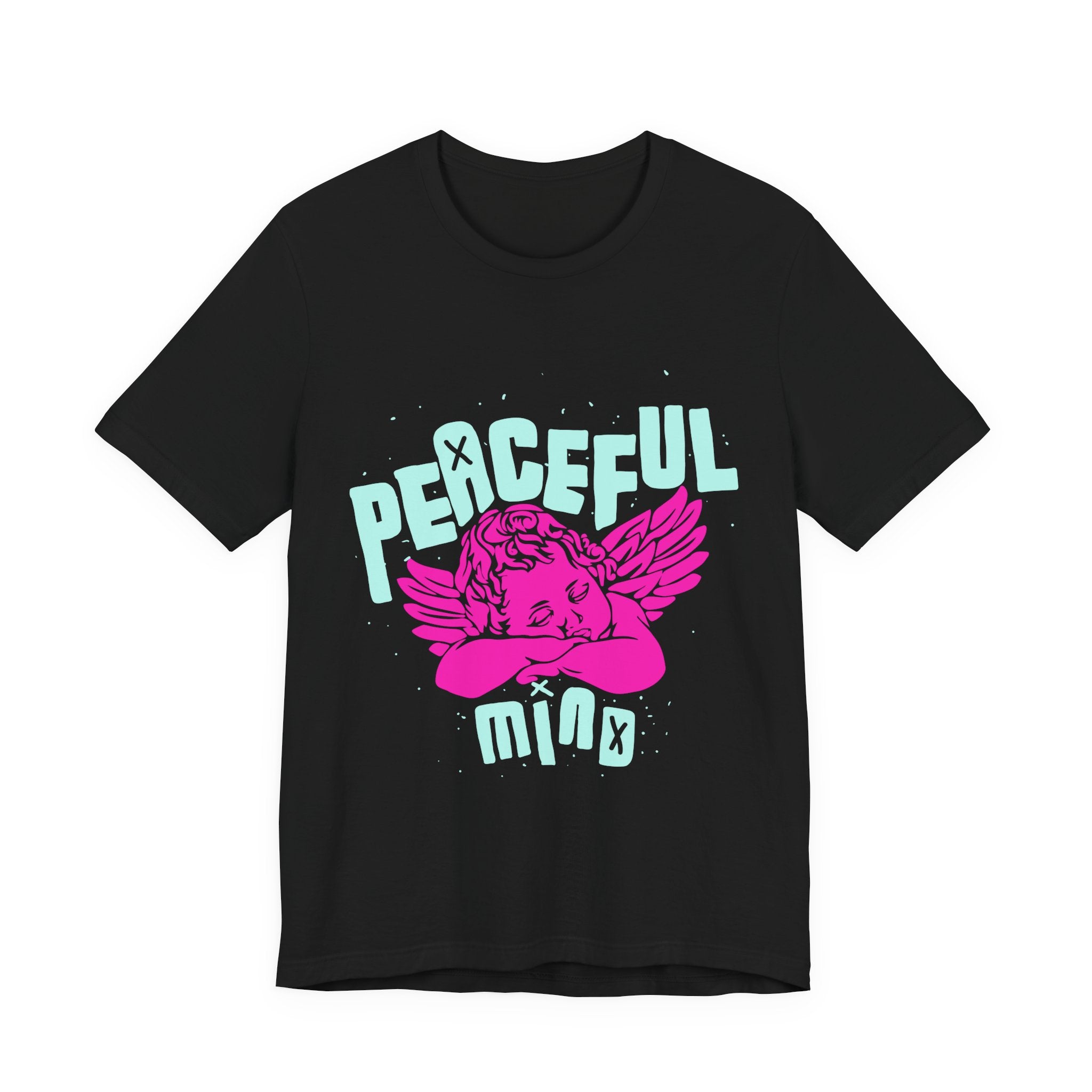 Retro Angel Graphic T-Shirt – Pastel Aesthetic Unisex Tee | Cute Angel Shirt | Bella Canvas 3001 Streetwear