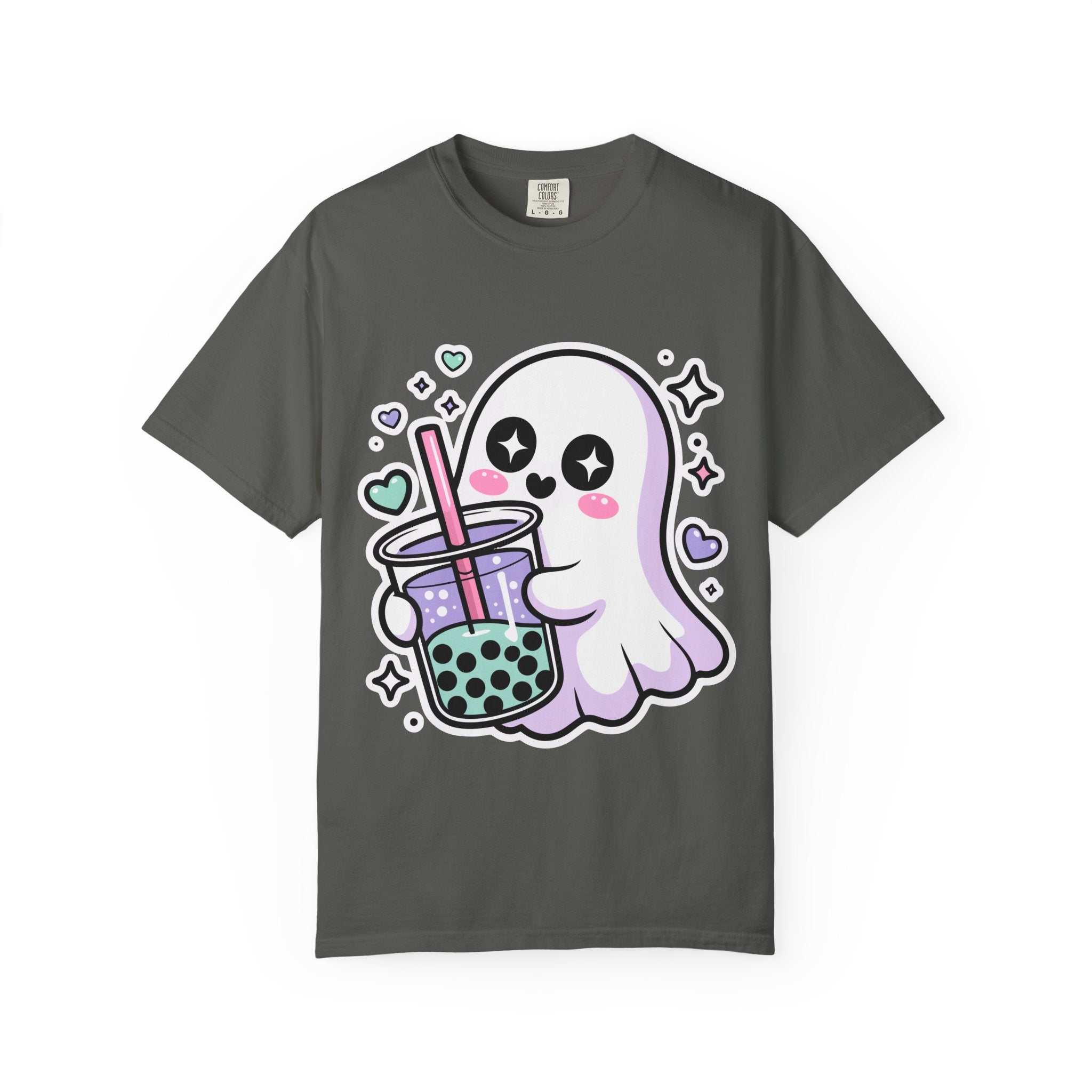 Cute Ghost Boba Tea T-Shirt – Kawaii Ghost Bubble Tea Shirt | Funny Spooky Cute Graphic Tee
