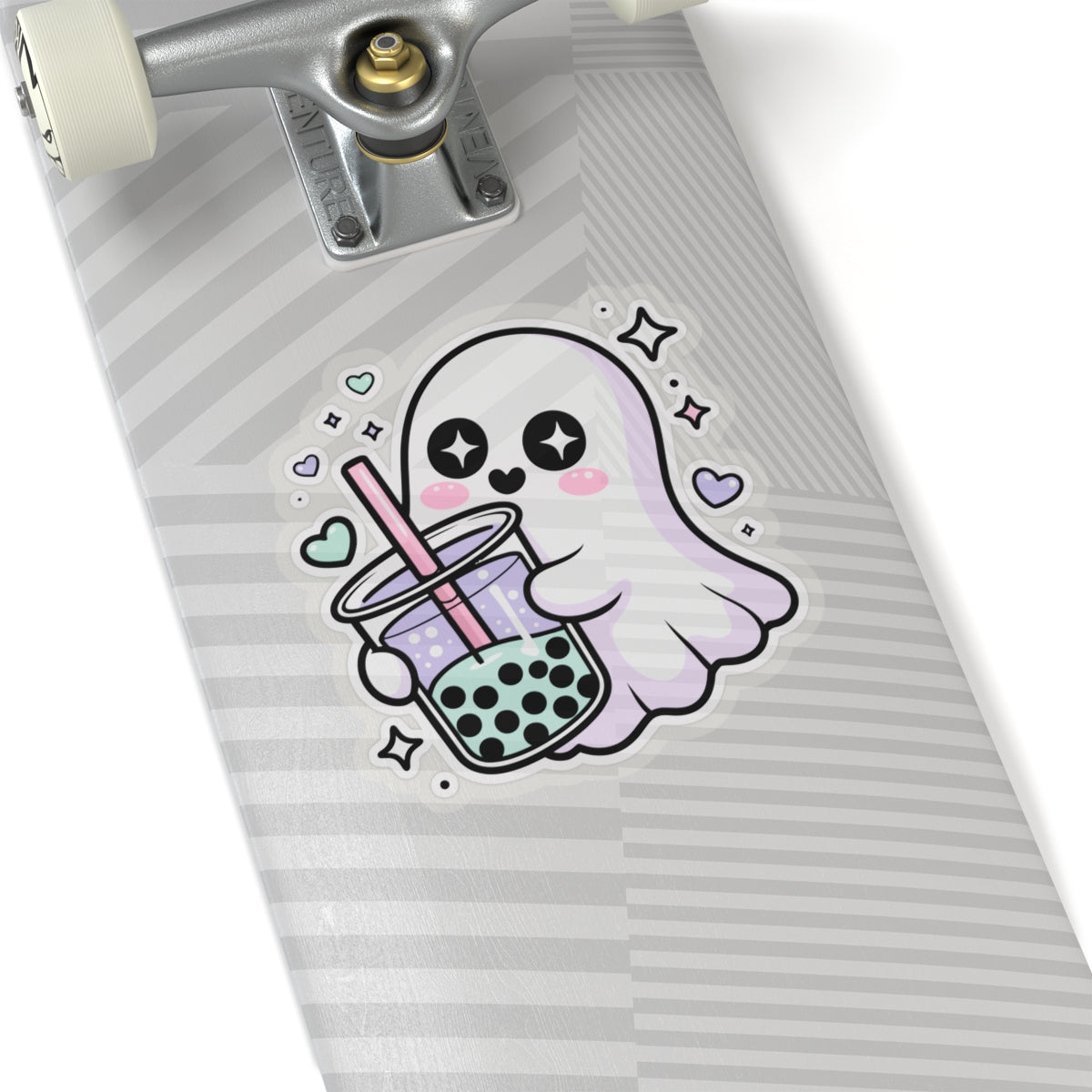 Cute Ghost Boba Sticker – Kawaii Bubble Tea Ghost Vinyl Decal | Spooky Cute Aesthetic