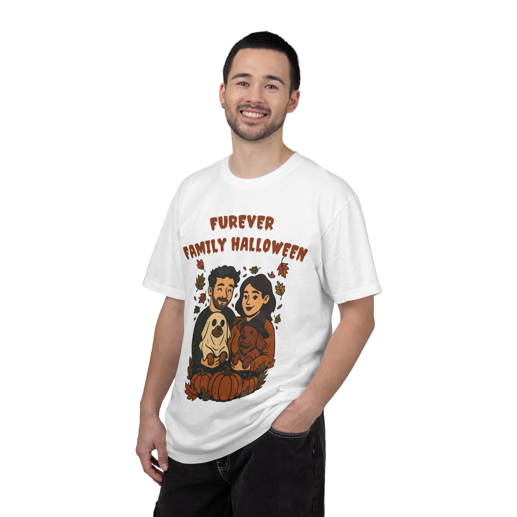 Furever Family Halloween Shirt – Couple Dog Lover Halloween Tee | Pet Family Graphic Shirt