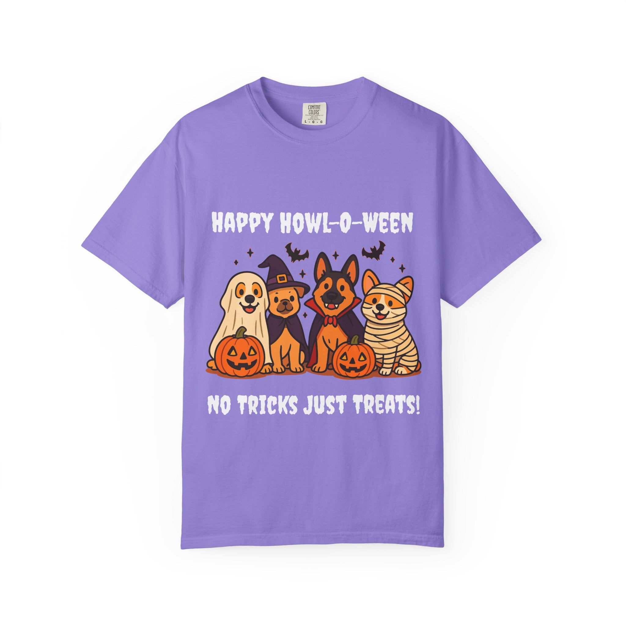 Funny Dog Halloween Shirt – Happy Howl-O-Ween Dog Costume Graphic Tee | Cute Dog Halloween Party Shirt