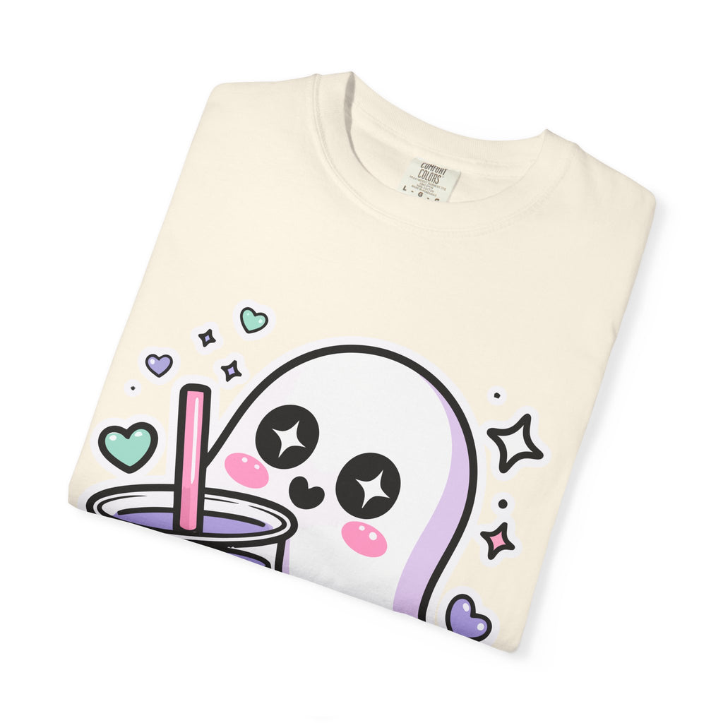 Cute Ghost Boba Tea T-Shirt – Kawaii Ghost Bubble Tea Shirt | Funny Spooky Cute Graphic Tee