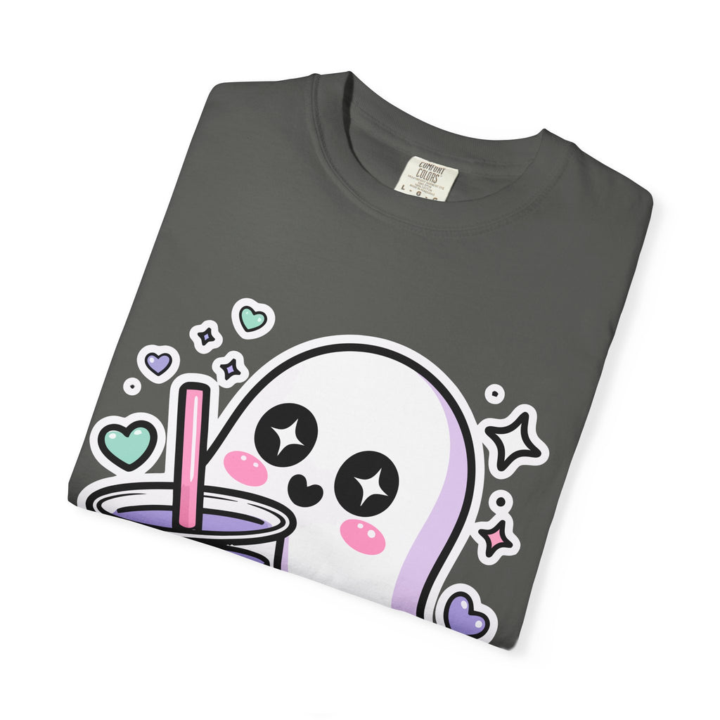 Cute Ghost Boba Tea T-Shirt – Kawaii Ghost Bubble Tea Shirt | Funny Spooky Cute Graphic Tee