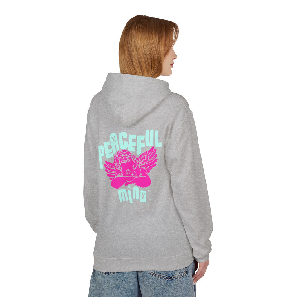 Retro Angel Graphic Hoodie – Pastel Aesthetic Unisex Hoodie | Cute Angel Hoodie | Bella Canvas 3001 Streetwear