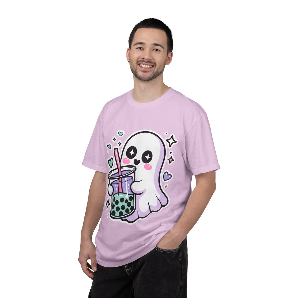 Cute Ghost Boba Tea T-Shirt – Kawaii Ghost Bubble Tea Shirt | Funny Spooky Cute Graphic Tee