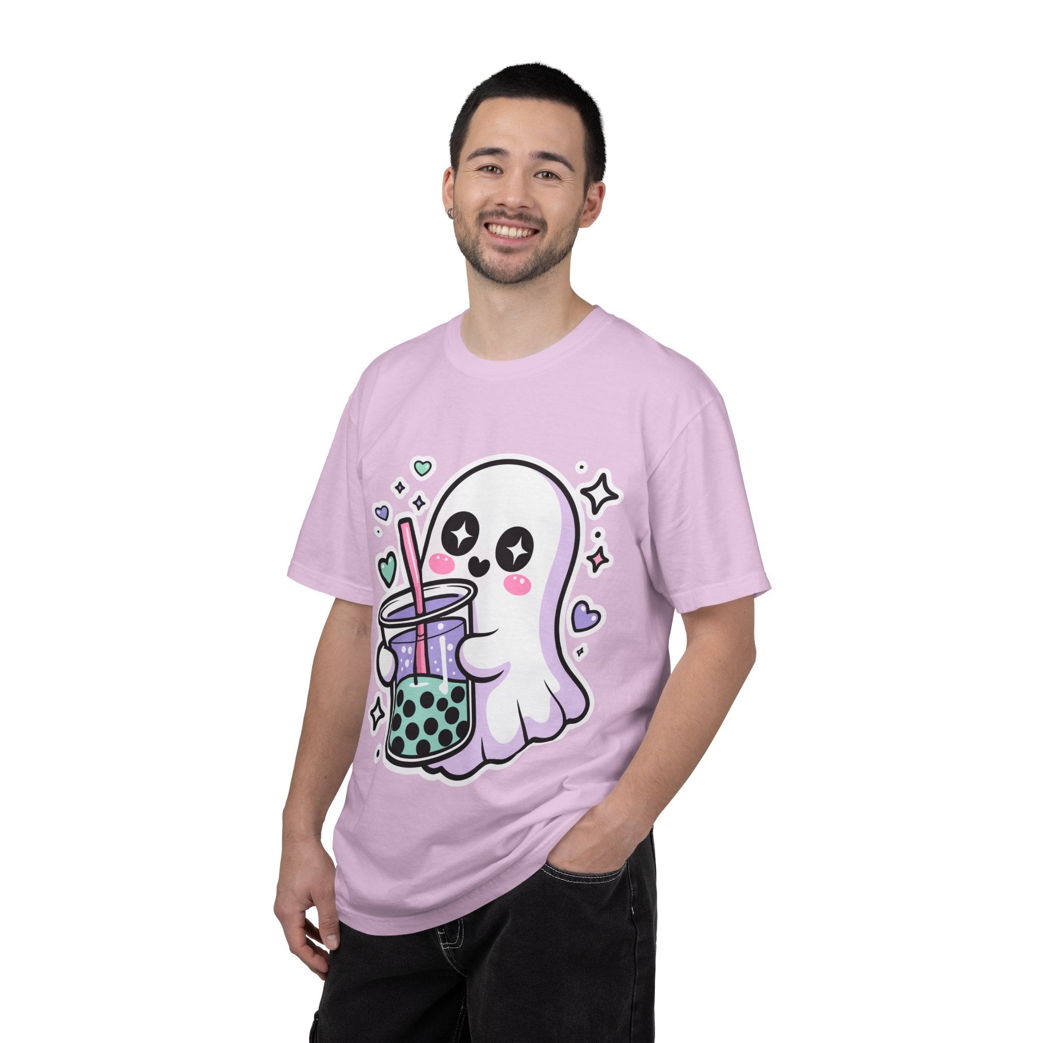 Cute Ghost Boba Tea T-Shirt – Kawaii Ghost Bubble Tea Shirt | Funny Spooky Cute Graphic Tee