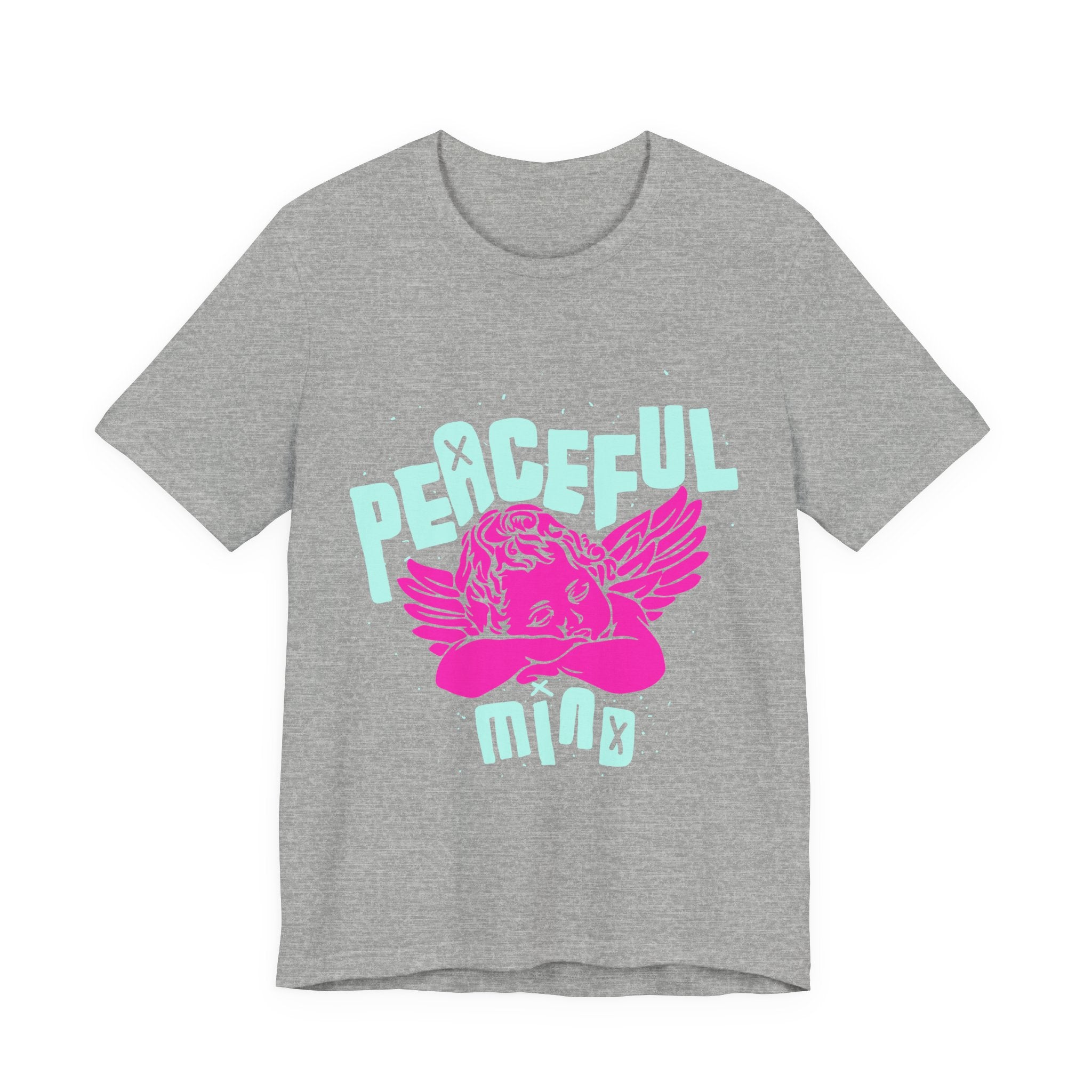 Retro Angel Graphic T-Shirt – Pastel Aesthetic Unisex Tee | Cute Angel Shirt | Bella Canvas 3001 Streetwear