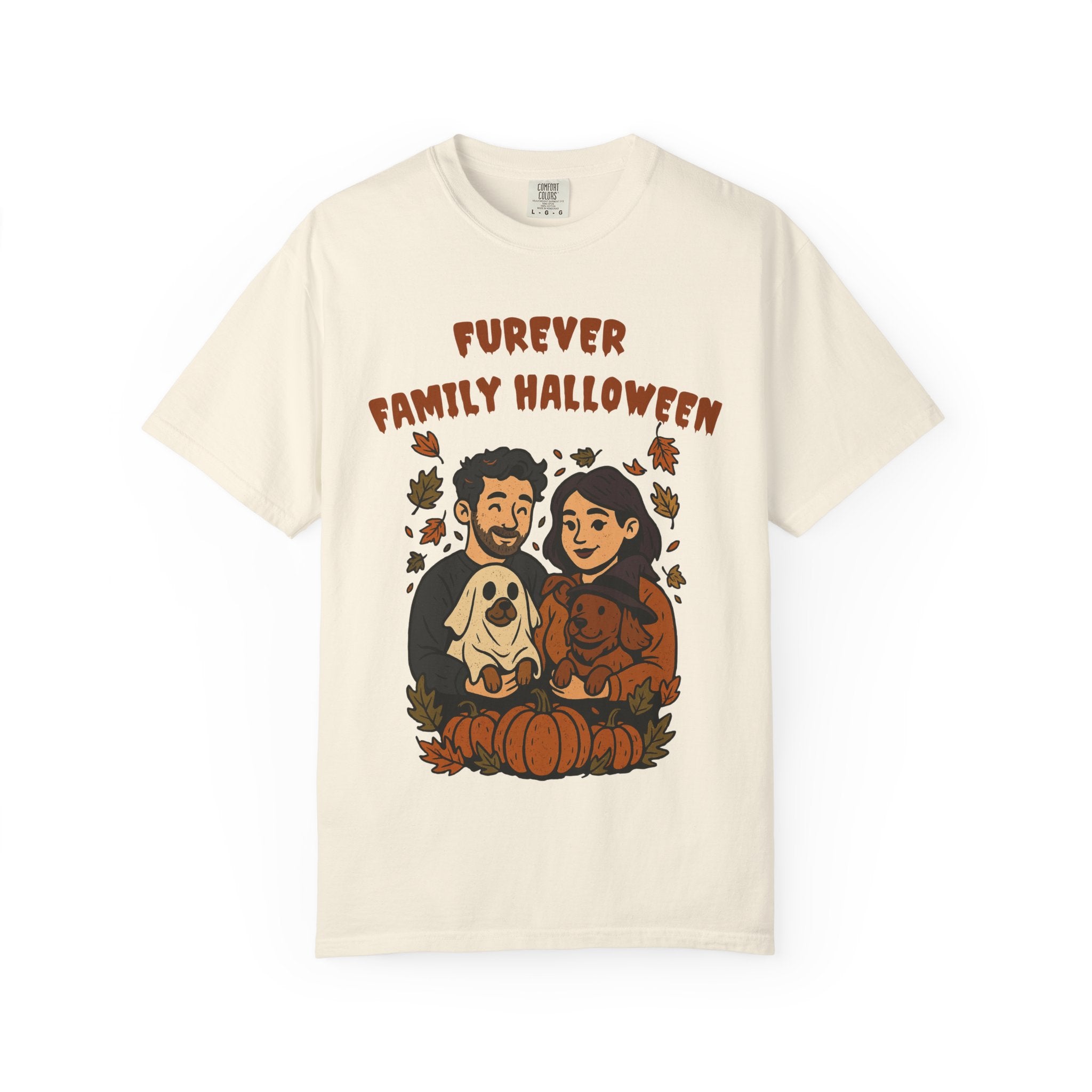 Furever Family Halloween Shirt – Couple Dog Lover Halloween Tee | Pet Family Graphic Shirt