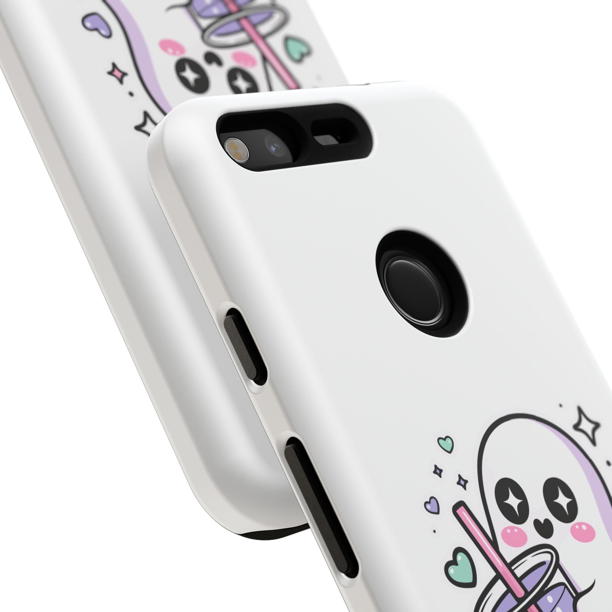 Cute Ghost Boba Phone Case – Kawaii Bubble Tea Ghost Cover | Spooky Cute Aesthetic Case