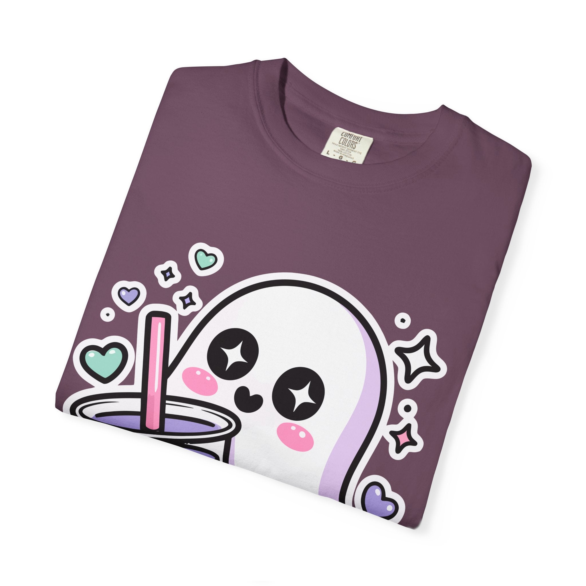 Cute Ghost Boba Tea T-Shirt – Kawaii Ghost Bubble Tea Shirt | Funny Spooky Cute Graphic Tee