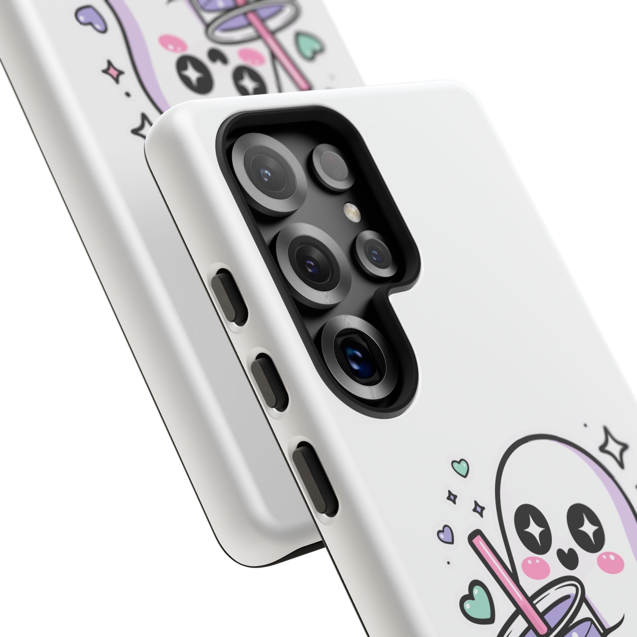Cute Ghost Boba Phone Case – Kawaii Bubble Tea Ghost Cover | Spooky Cute Aesthetic Case