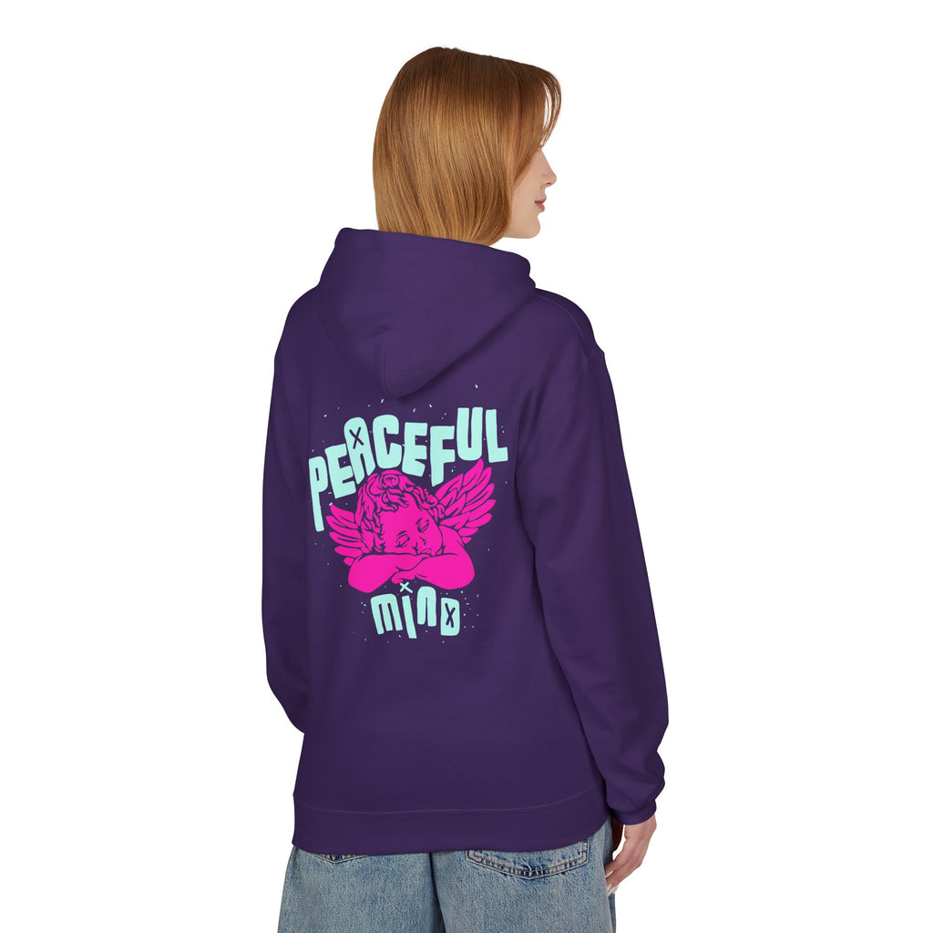 Retro Angel Graphic Hoodie – Pastel Aesthetic Unisex Hoodie | Cute Angel Hoodie | Bella Canvas 3001 Streetwear