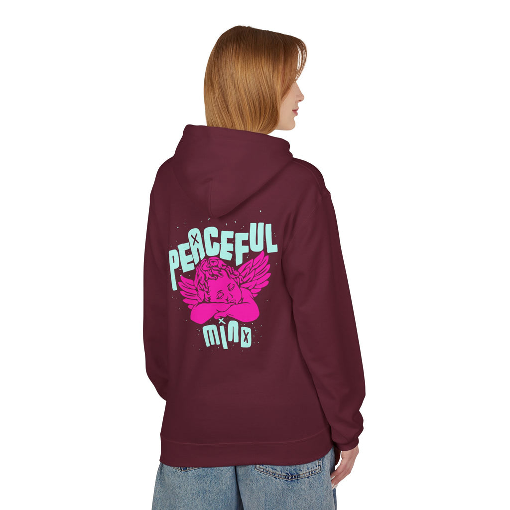 Retro Angel Graphic Hoodie – Pastel Aesthetic Unisex Hoodie | Cute Angel Hoodie | Bella Canvas 3001 Streetwear