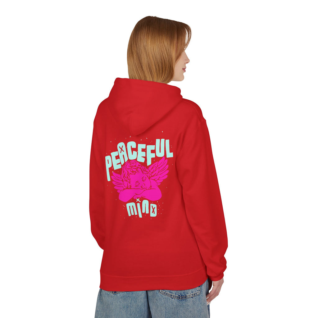 Retro Angel Graphic Hoodie – Pastel Aesthetic Unisex Hoodie | Cute Angel Hoodie | Bella Canvas 3001 Streetwear