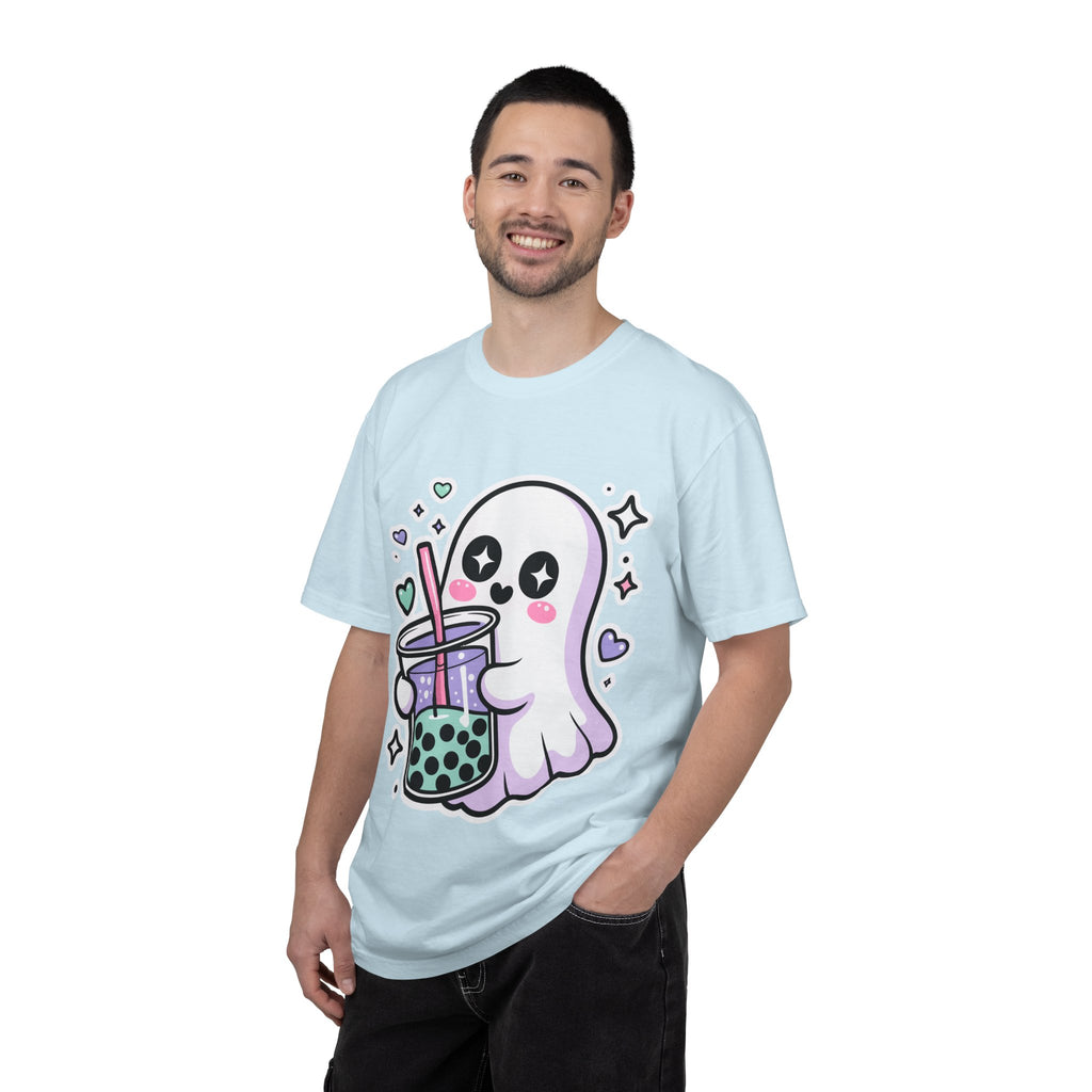 Cute Ghost Boba Tea T-Shirt – Kawaii Ghost Bubble Tea Shirt | Funny Spooky Cute Graphic Tee