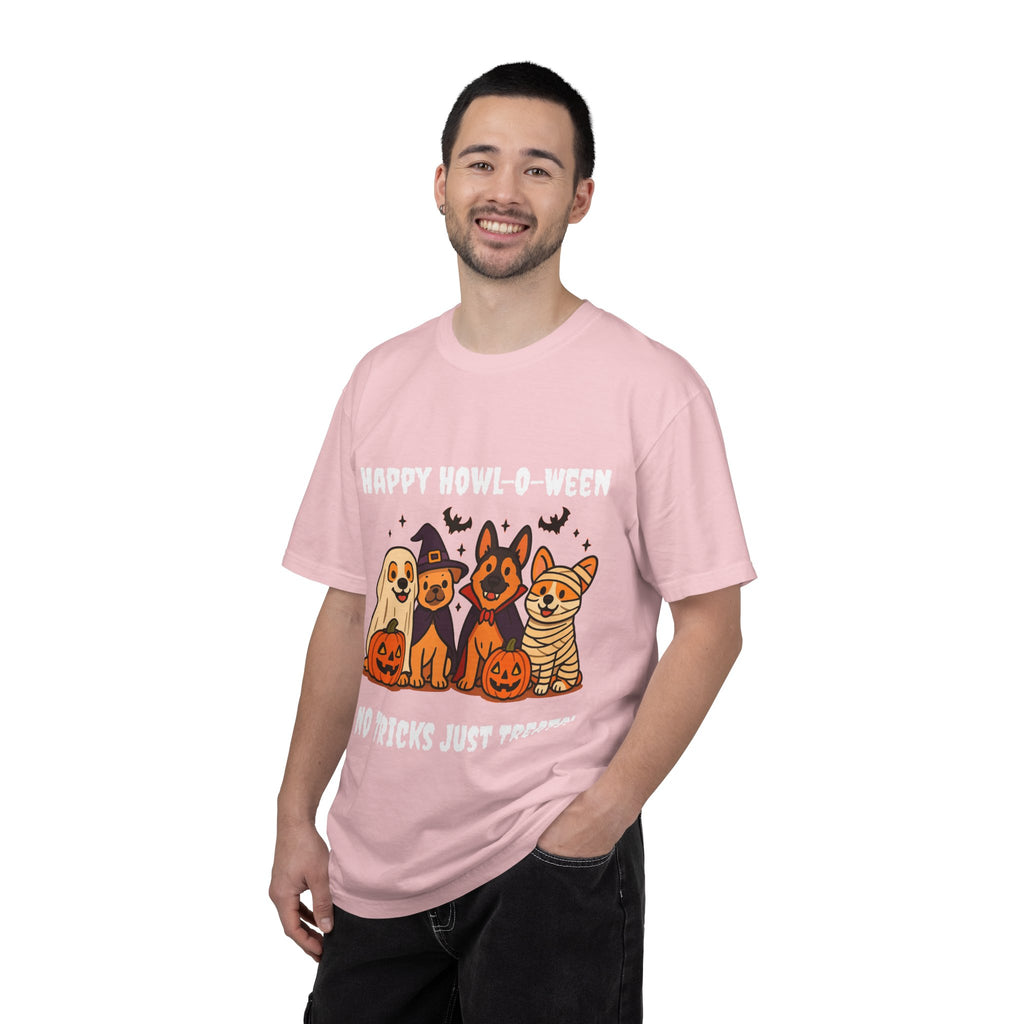 Funny Dog Halloween Shirt – Happy Howl-O-Ween Dog Costume Graphic Tee | Cute Dog Halloween Party Shirt