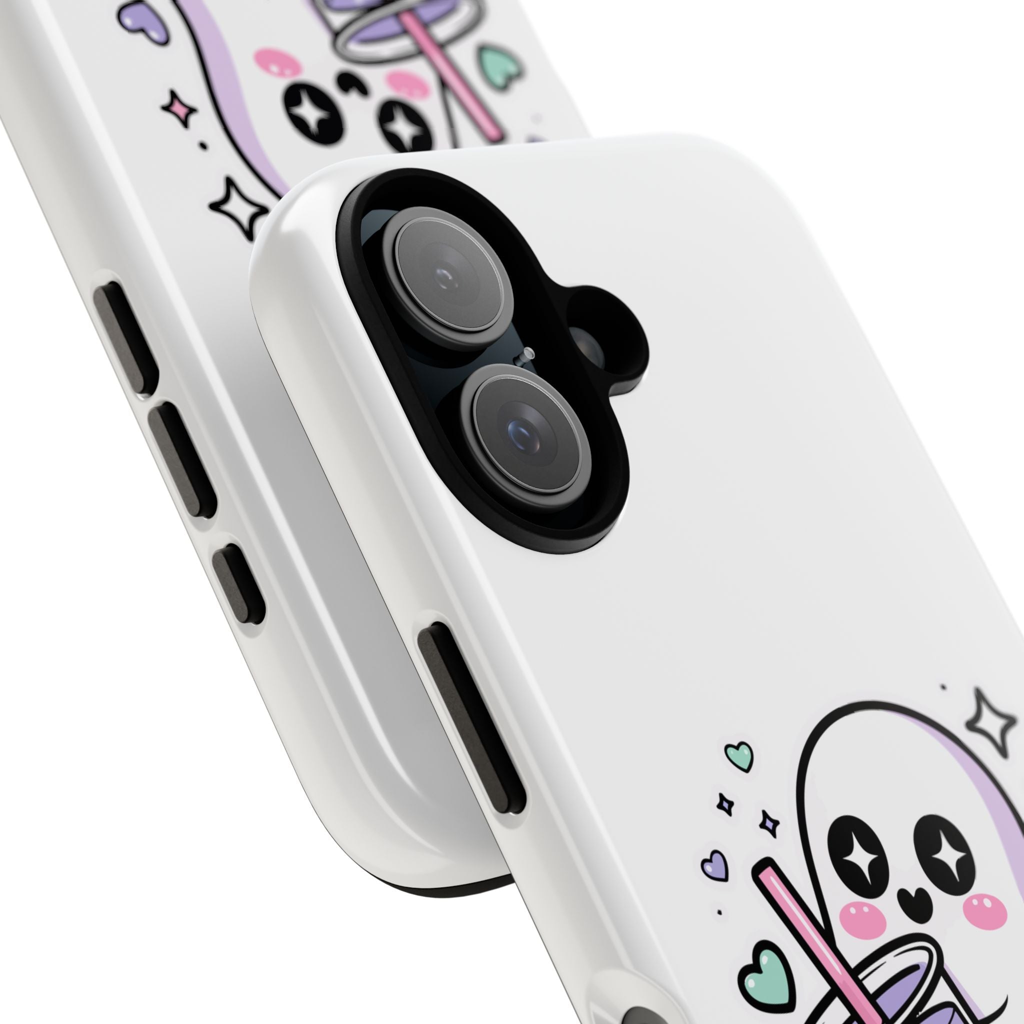Cute Ghost Boba Phone Case – Kawaii Bubble Tea Ghost Cover | Spooky Cute Aesthetic Case