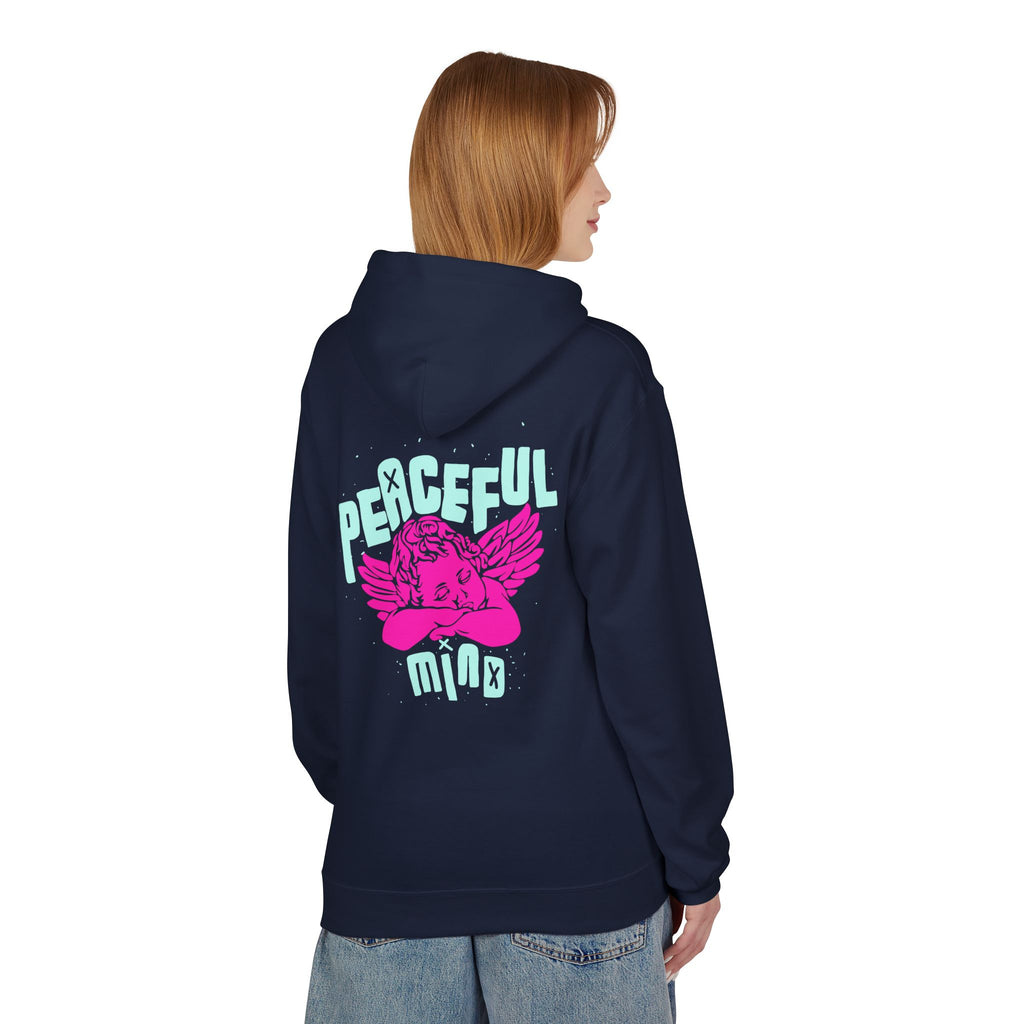 Retro Angel Graphic Hoodie – Pastel Aesthetic Unisex Hoodie | Cute Angel Hoodie | Bella Canvas 3001 Streetwear